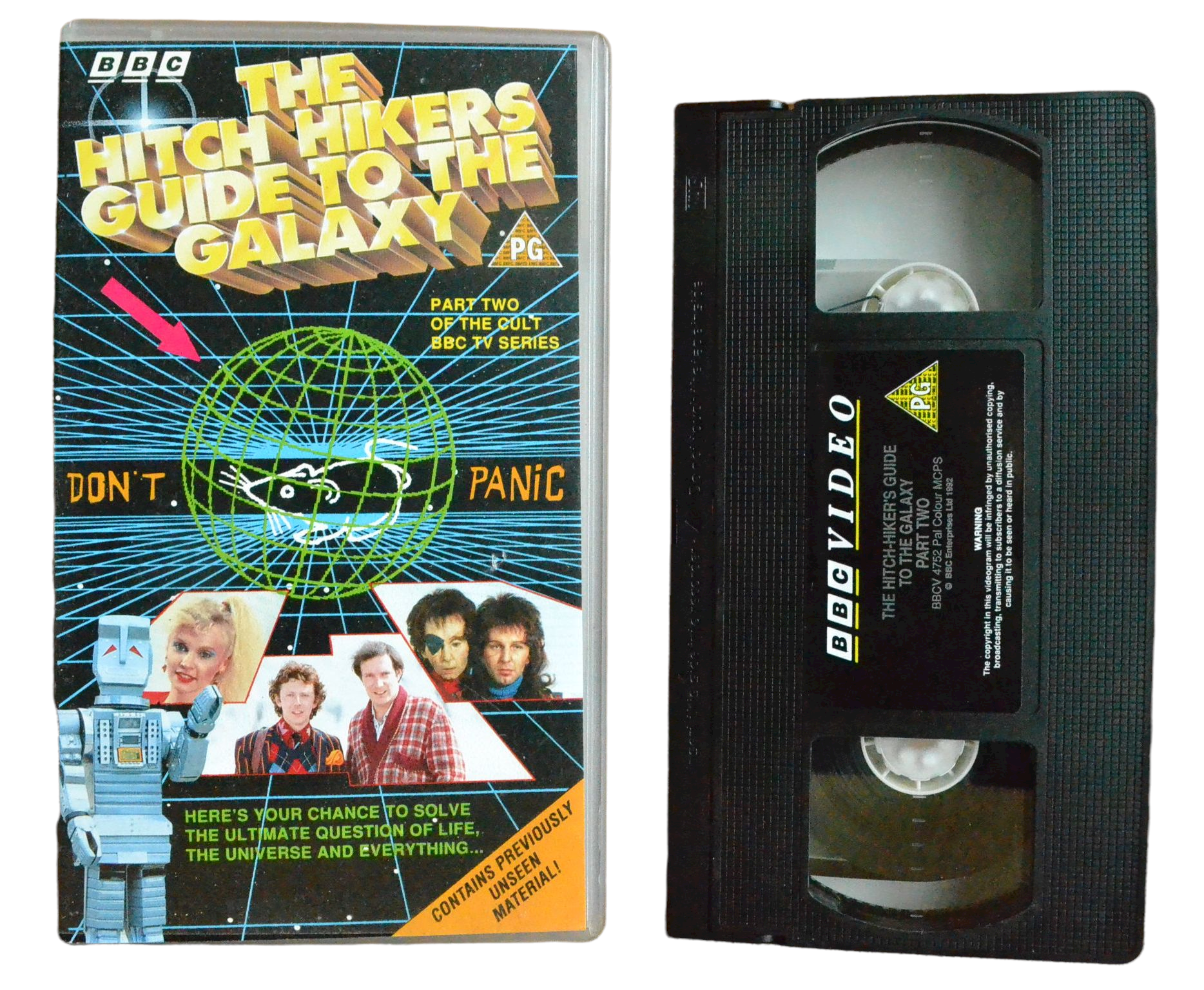 The Hitch Hikers Guide To The Galaxy: Part Two - Simon Jones - BBC - Vintage - Pal VHS-