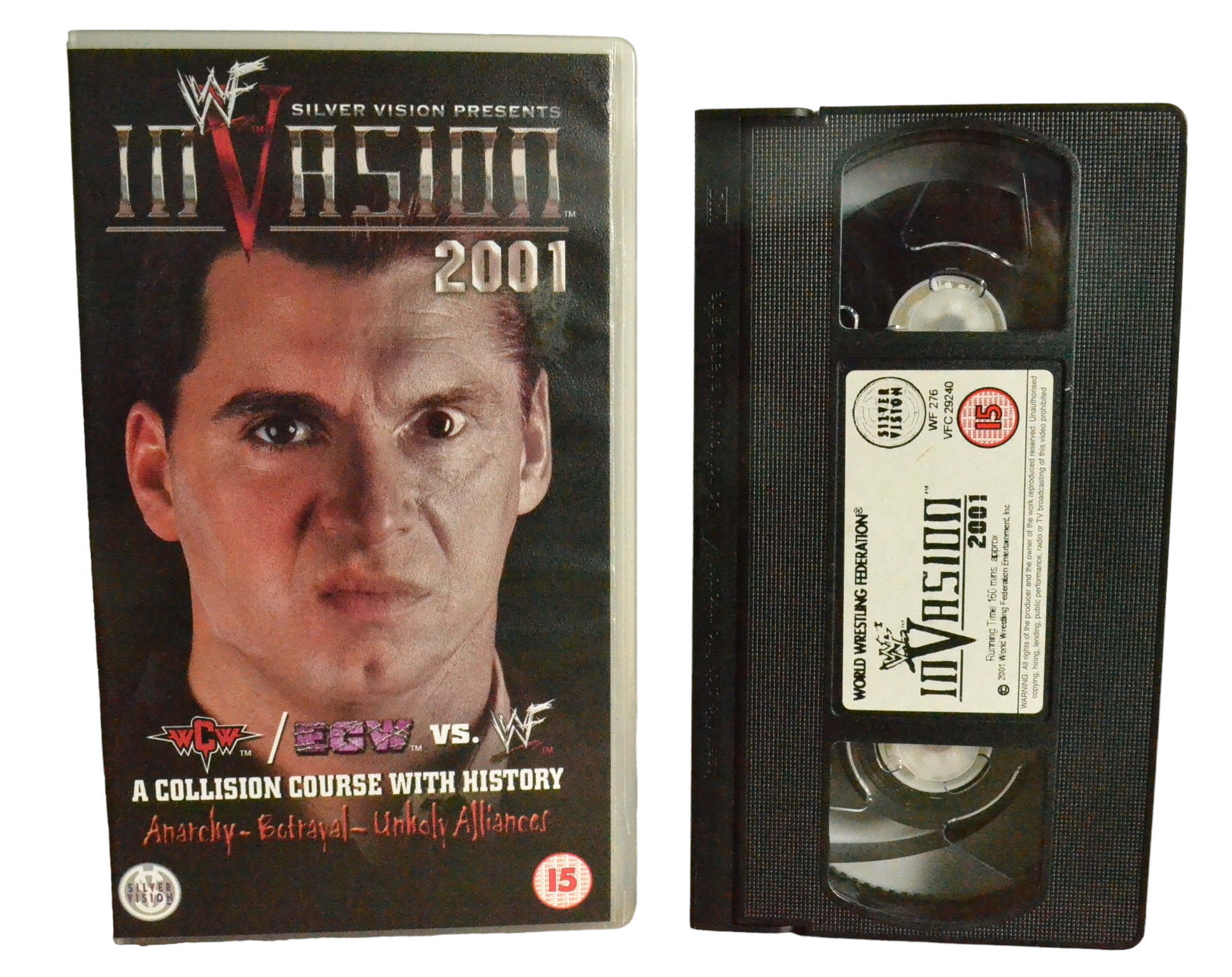 Invasion 2001 - Steve Austin - World Wrestling Federation - WF 276 - Wrestling - Pal - VHS-