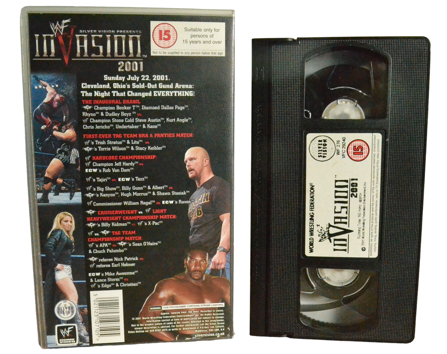 Invasion 2001 - Steve Austin - World Wrestling Federation - WF 276 - Wrestling - Pal - VHS-