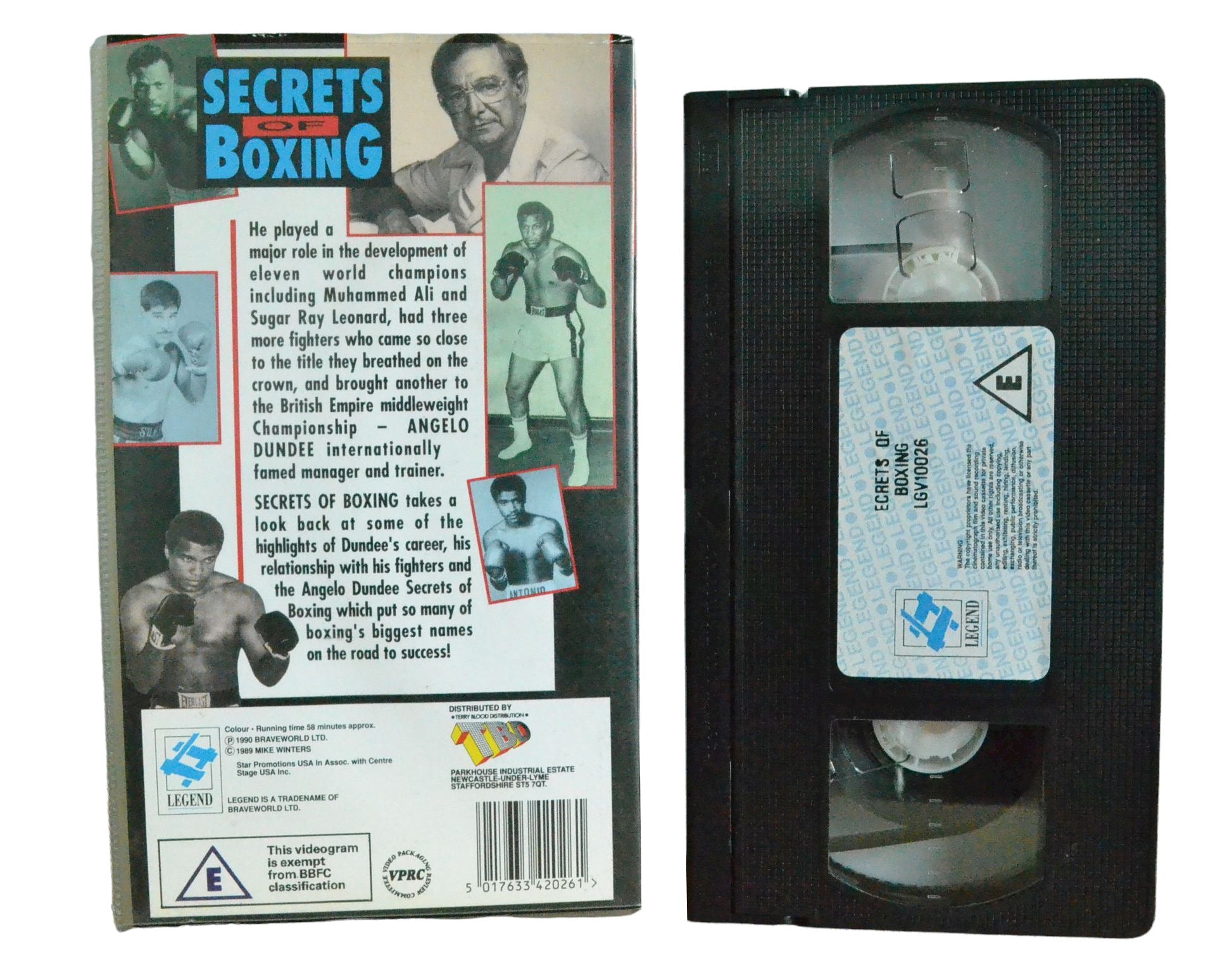 Secrets Of Boxing (Includes Top Boxing Tips) - Angelo Dundee - Legend - Boxing - Pal VHS-