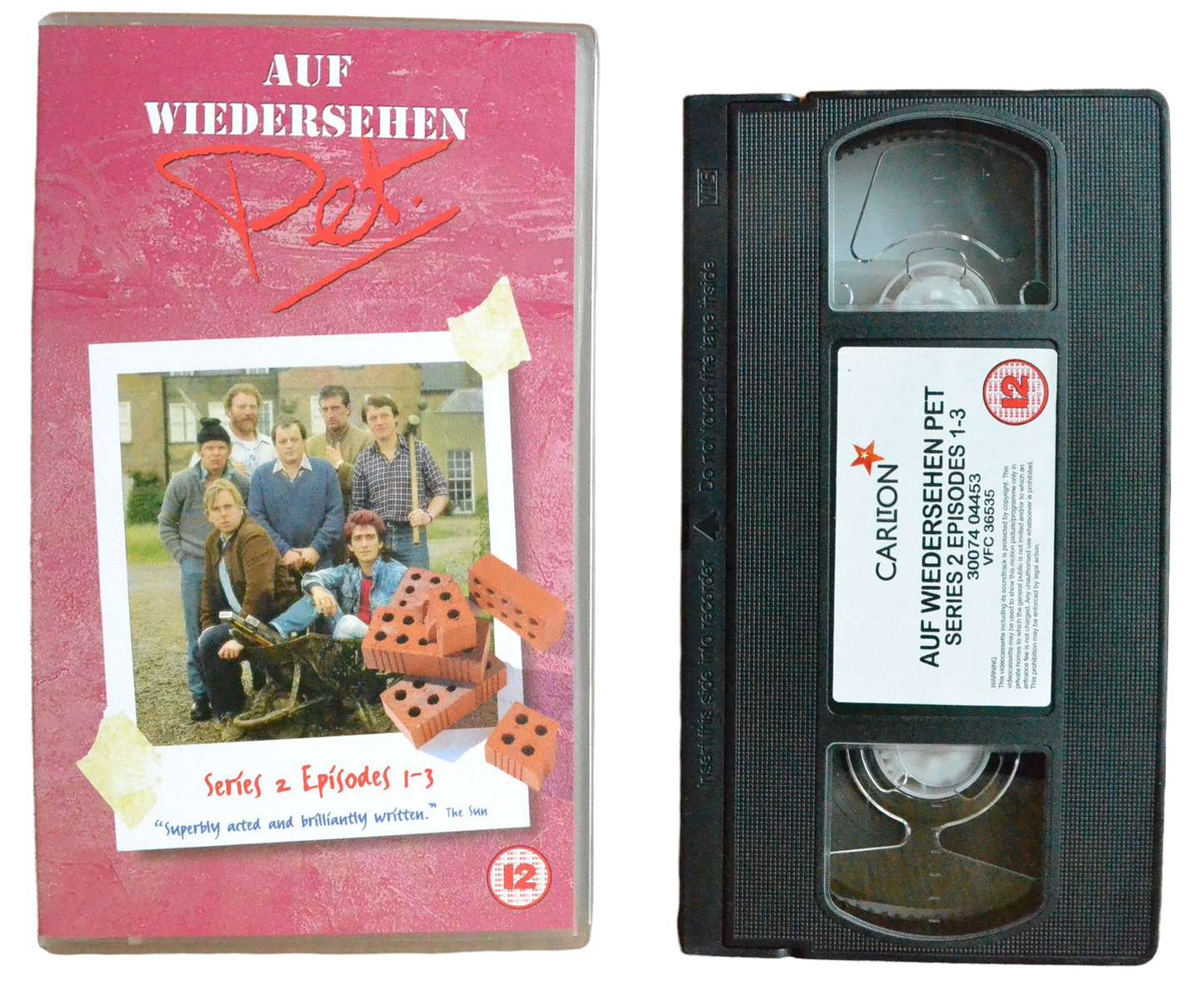 Auf Wiedersehen, Pet: Series 2 - Episodes 1-3 - Tim Healy - Carlton - Vintage - Pal VHS-