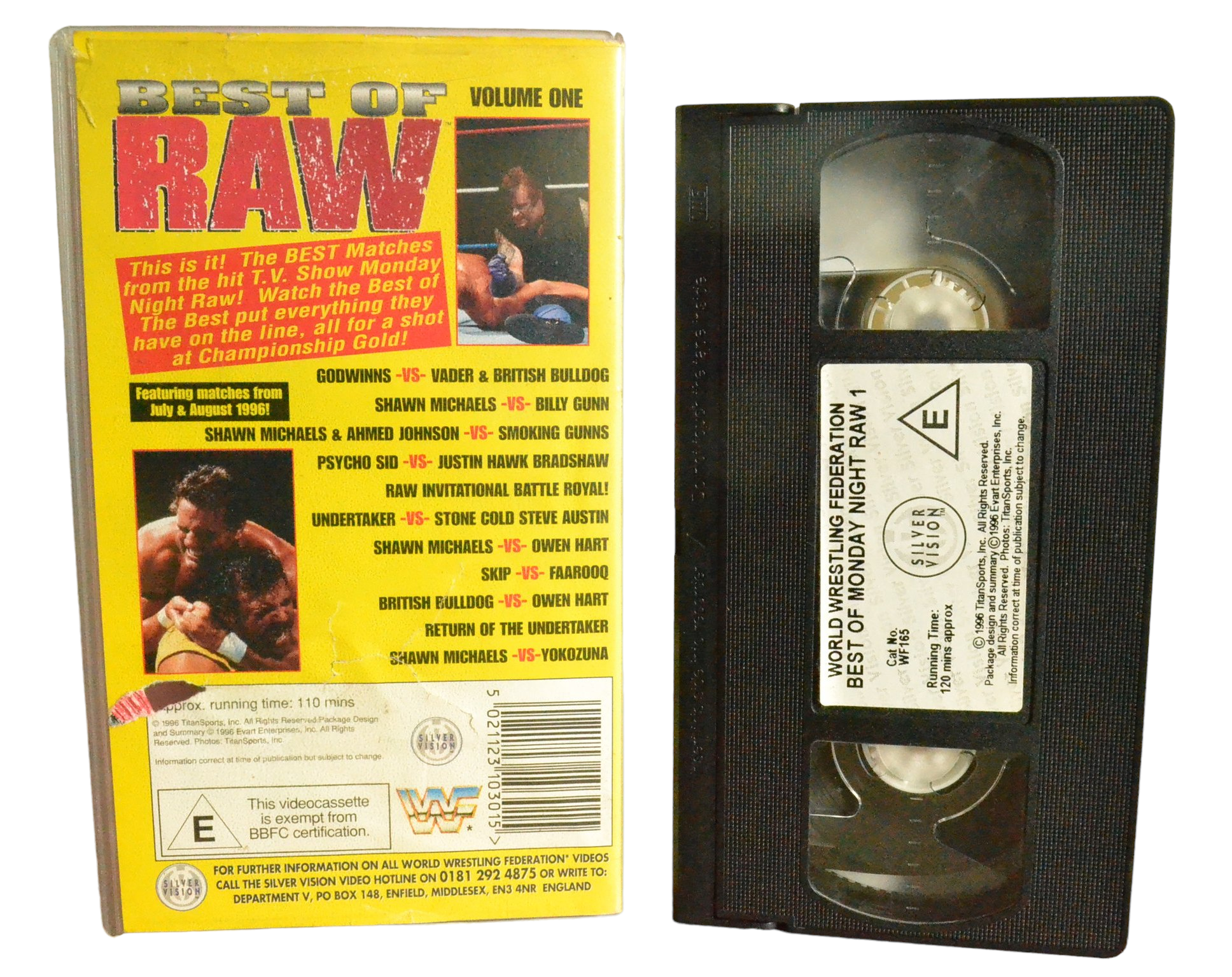 Best Of Raw Volume One - Steve Austin - World Wrestling Federation - WF 165 - Wrestling - Pal - VHS-