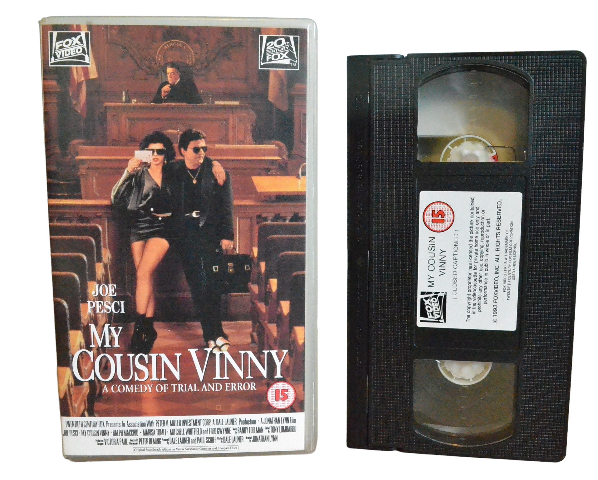 My Cousin Vinny - Joe Pesci - Fox Video - 1876 - Comedy - Pal - VHS-