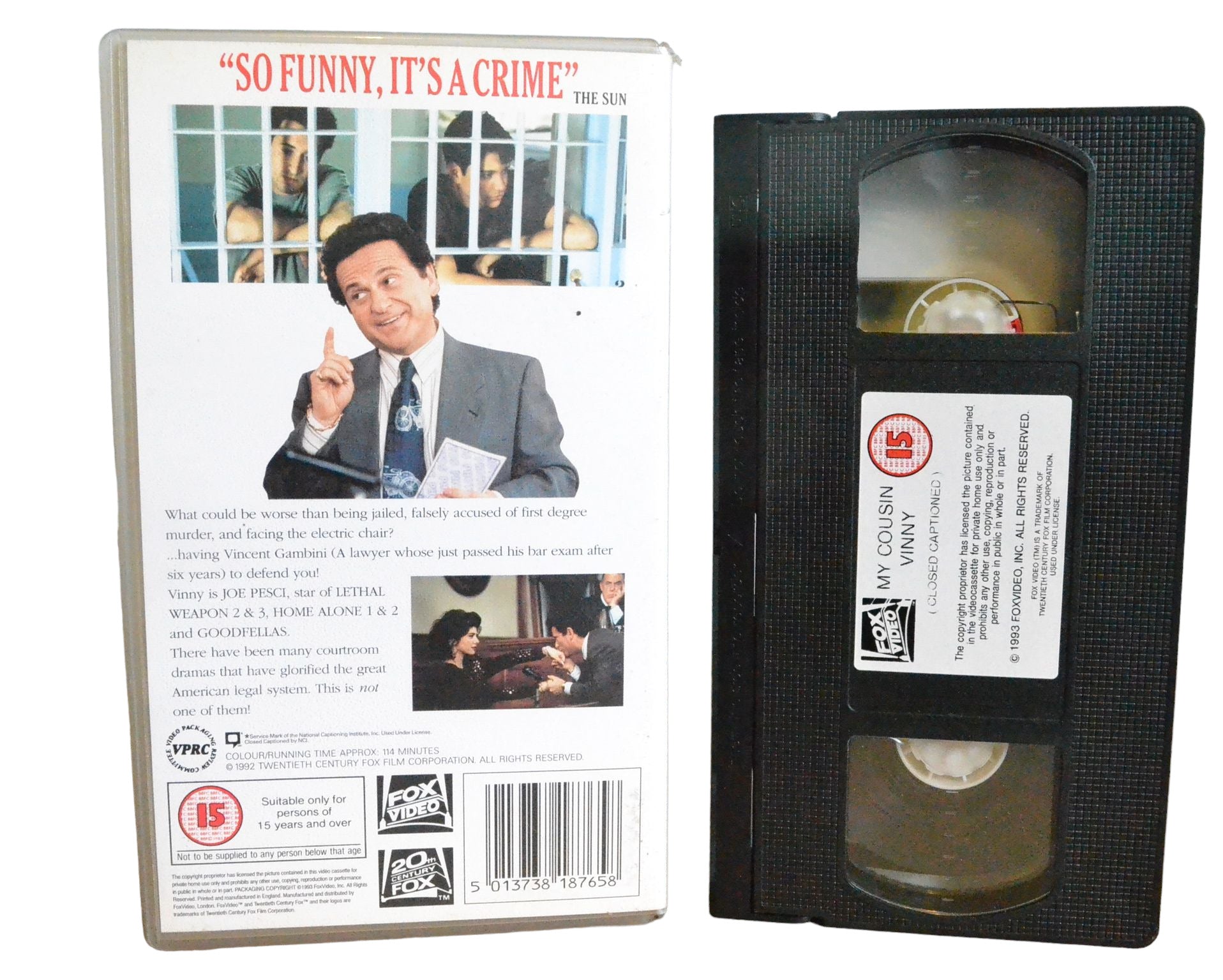 My Cousin Vinny - Joe Pesci - Fox Video - 1876 - Comedy - Pal - VHS-