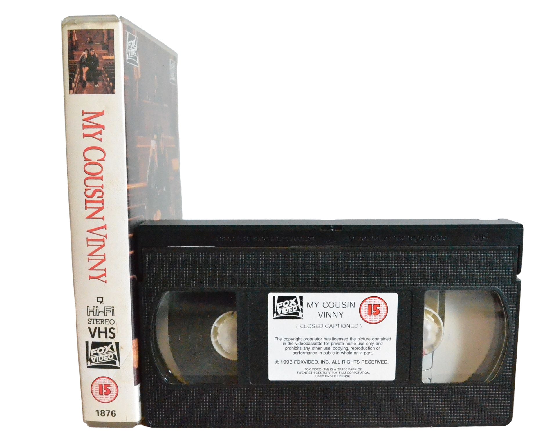 My Cousin Vinny - Joe Pesci - Fox Video - 1876 - Comedy - Pal - VHS-