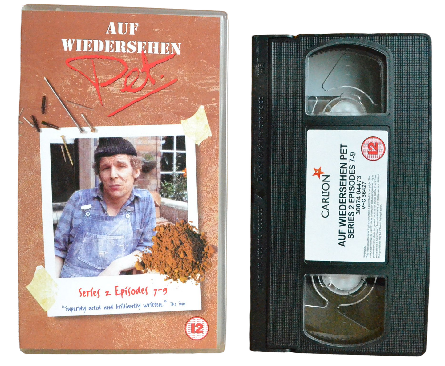 Auf Wiedersehen, Pet: Series 2 - Episodes 7-9 - Tim Healy - Carlton - Vintage - Pal VHS-