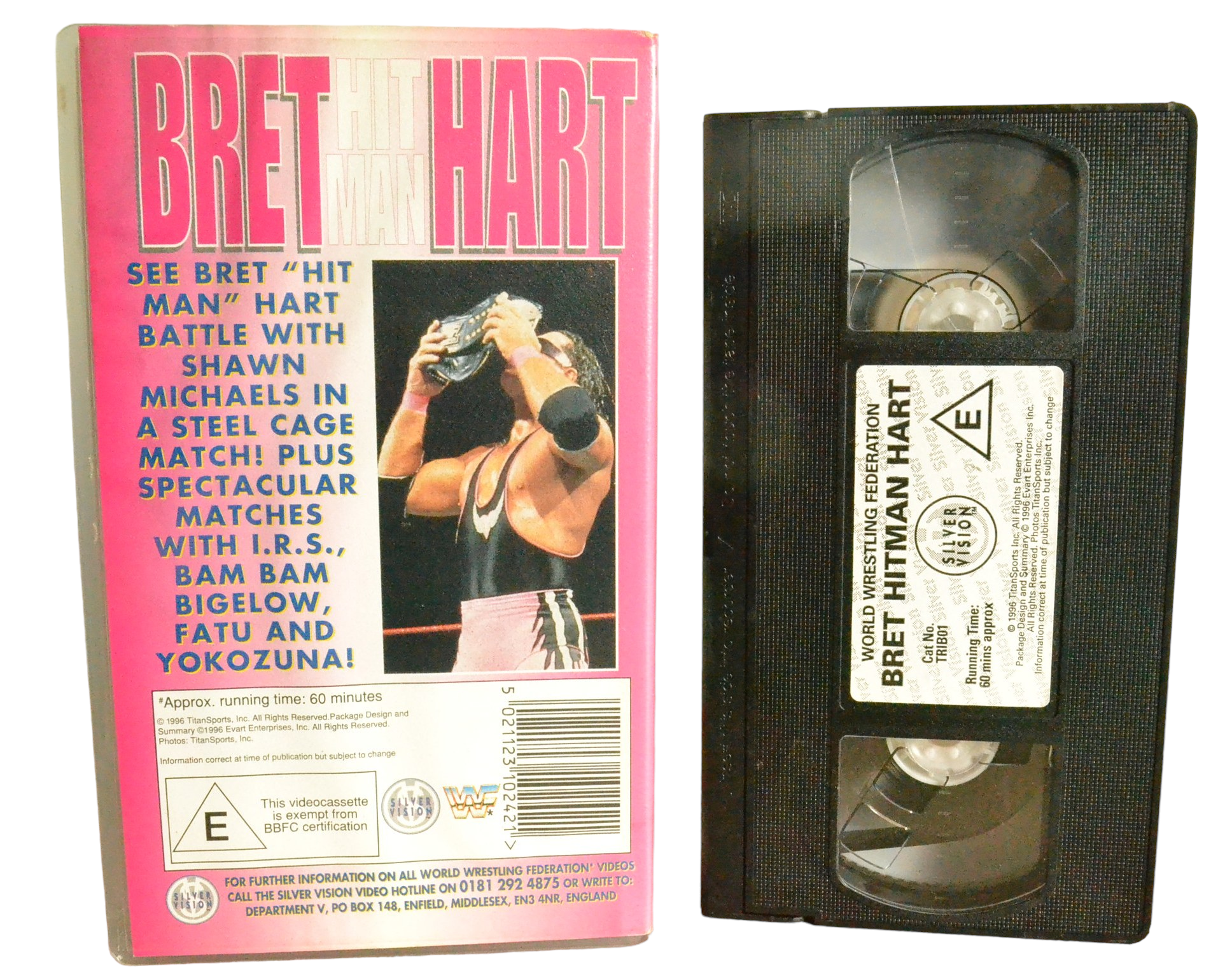 Bret Hitman Hart - Bill Alfonso - World Wrestling Federation - TRIB01 - Wrestling - Pal - VHS-