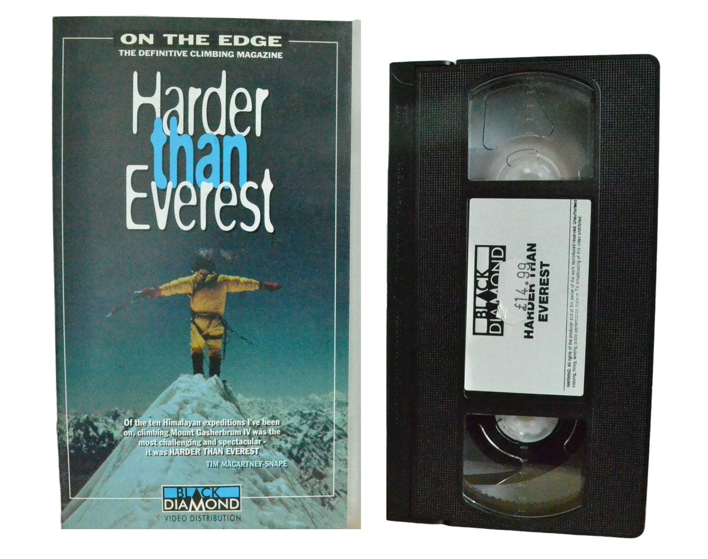 Harder Than Everest - Black Diamond - Vintage - Pal VHS-