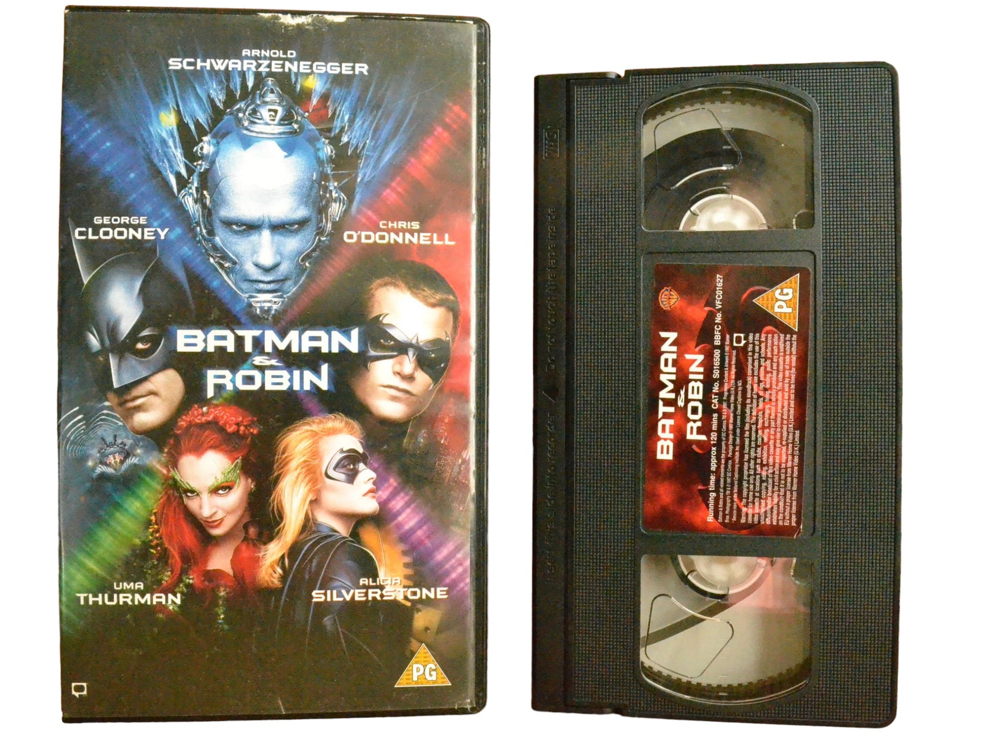 Batman & Robin - Arnold Schwarzenegger - Warner Home Entertainment - Vintage - PAL - VHS-