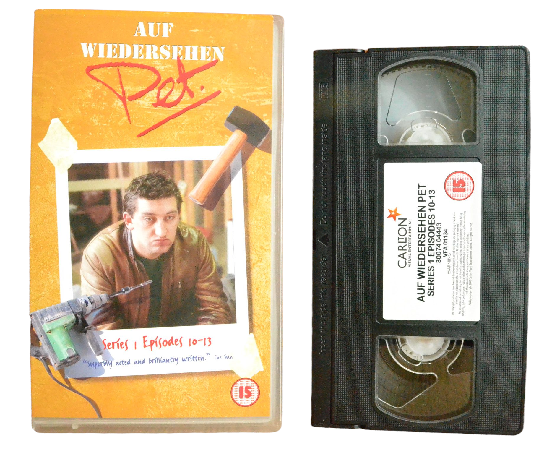 Auf Wiedersehen, Pet: Series 1 - Episodes 10-13 - Tim Healy - Carlton - Vintage - Pal VHS-