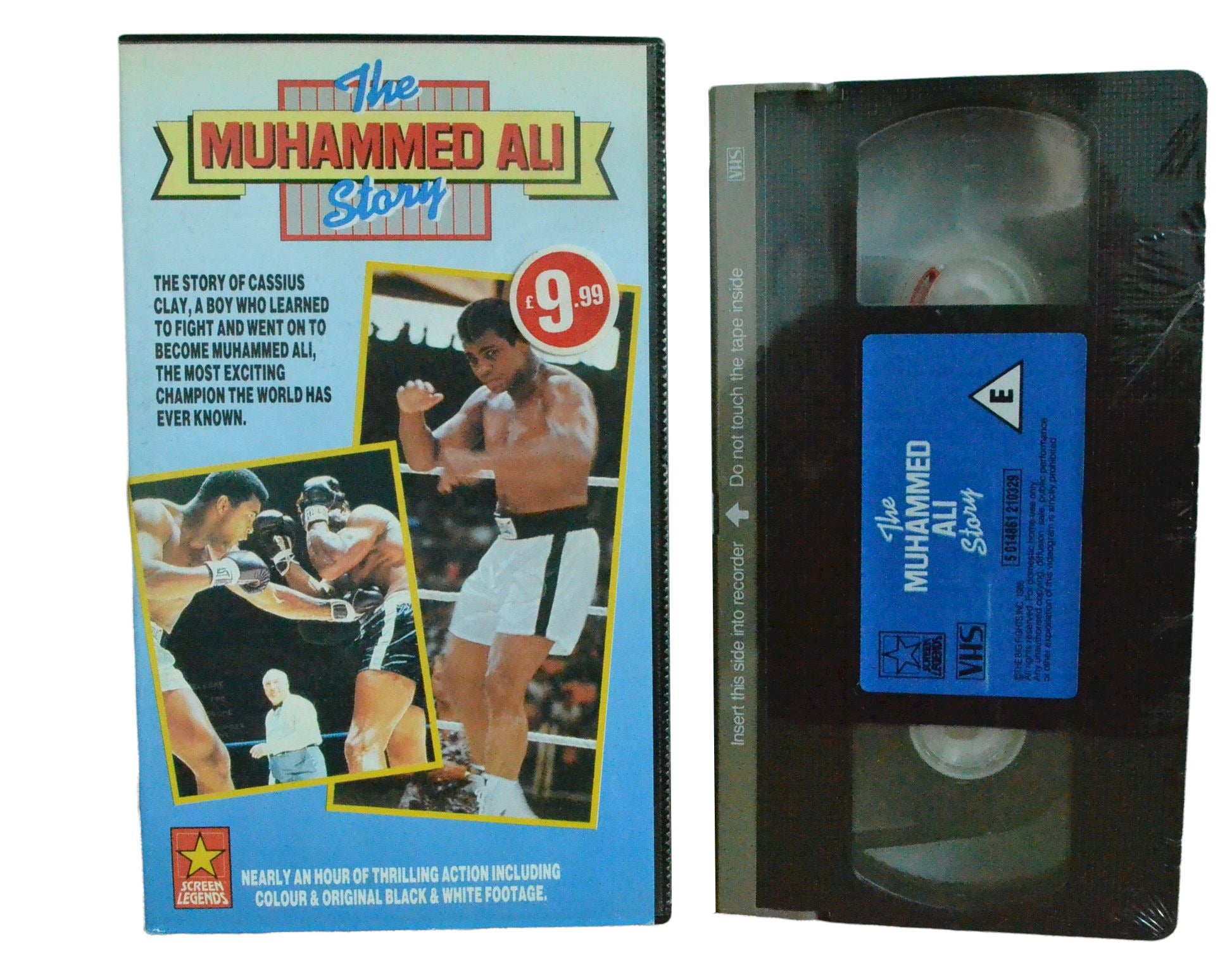 The Muhammed Ali Story - Muhammed Ali - Screen Legends - Boxing - Pal VHS-