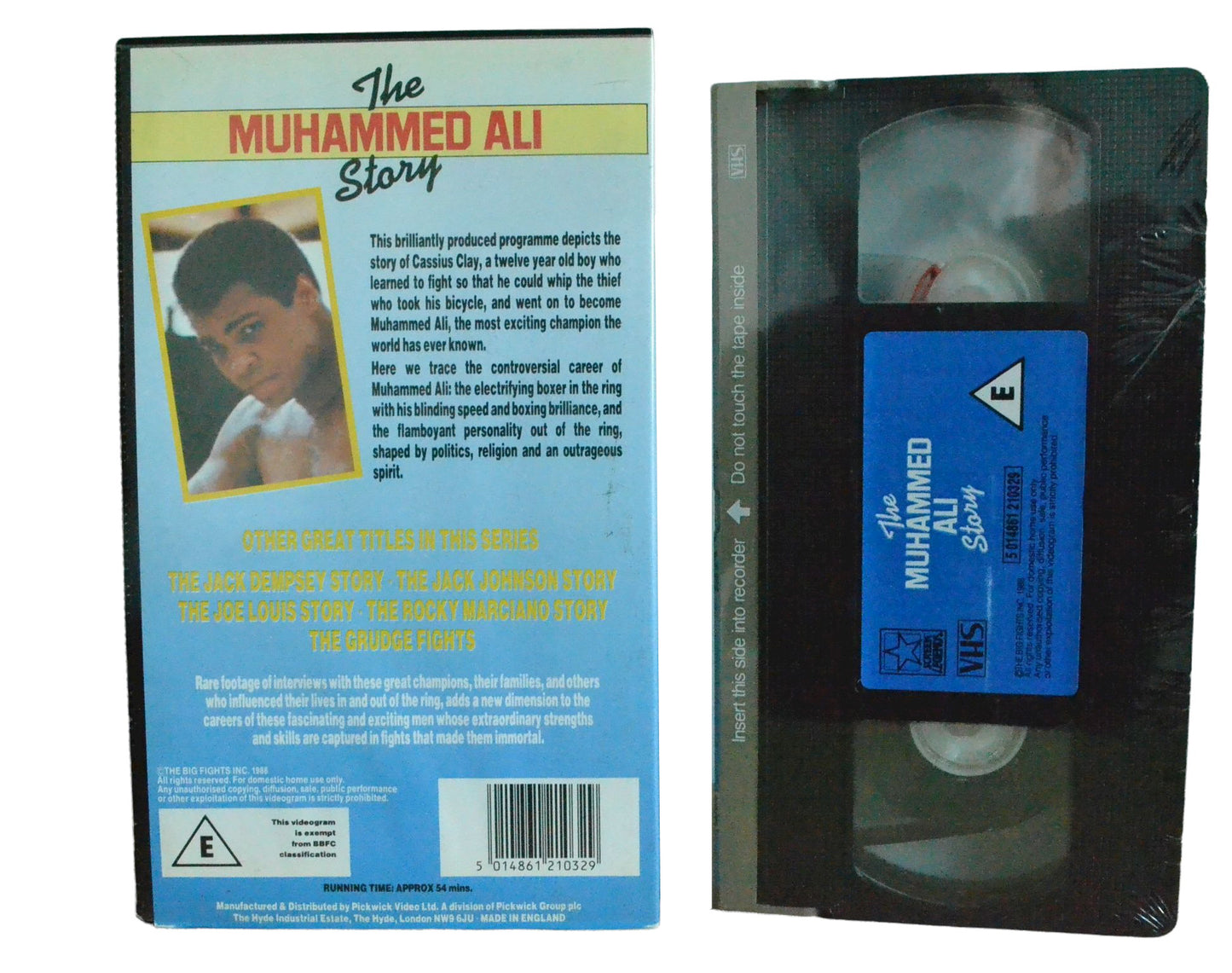 The Muhammed Ali Story - Muhammed Ali - Screen Legends - Boxing - Pal VHS-