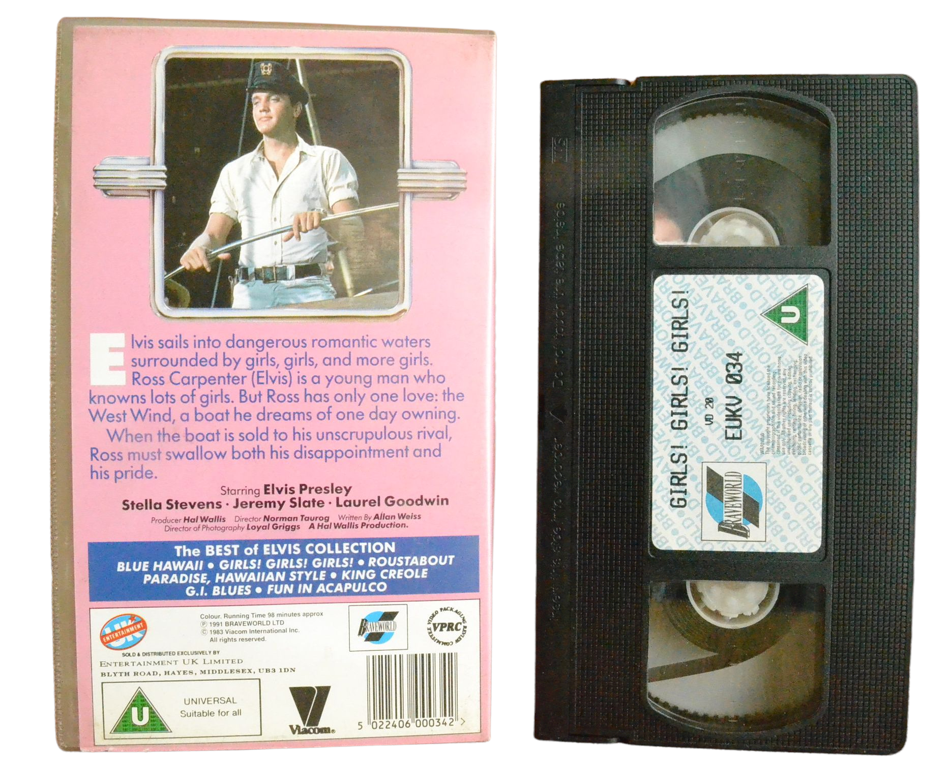 Girls! Girls! Girls! (The Best of Elvis Collection) - Elvis Presley - VHS - Vintage - Pal VHS-