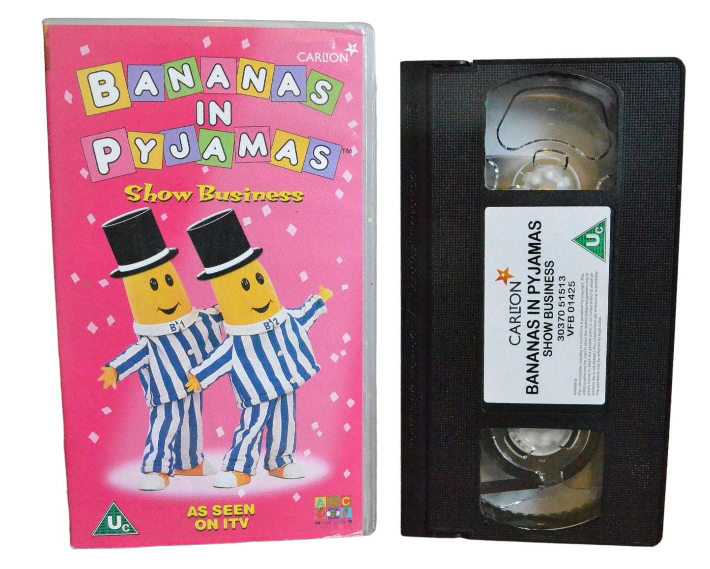 Bananas In Pyjamas : Show Business - Carlton Home Entertainment - 3037051513 - Children - Pal - VHS-