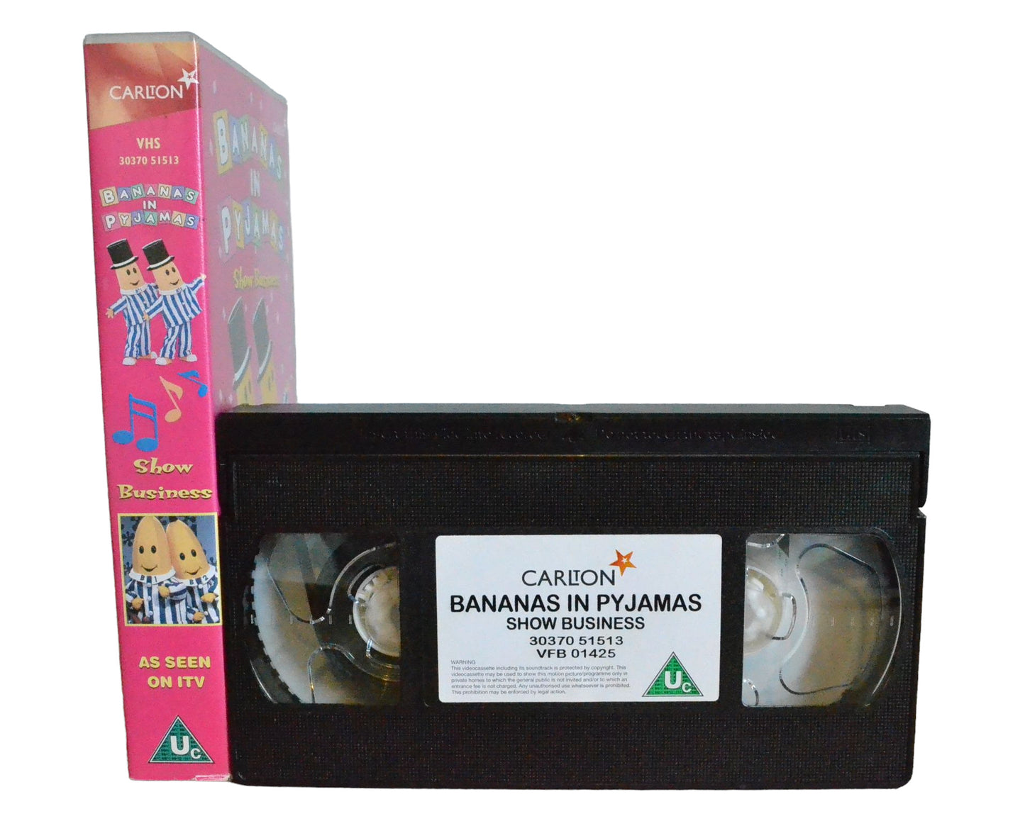 Bananas In Pyjamas : Show Business - Carlton Home Entertainment - 3037051513 - Children - Pal - VHS-