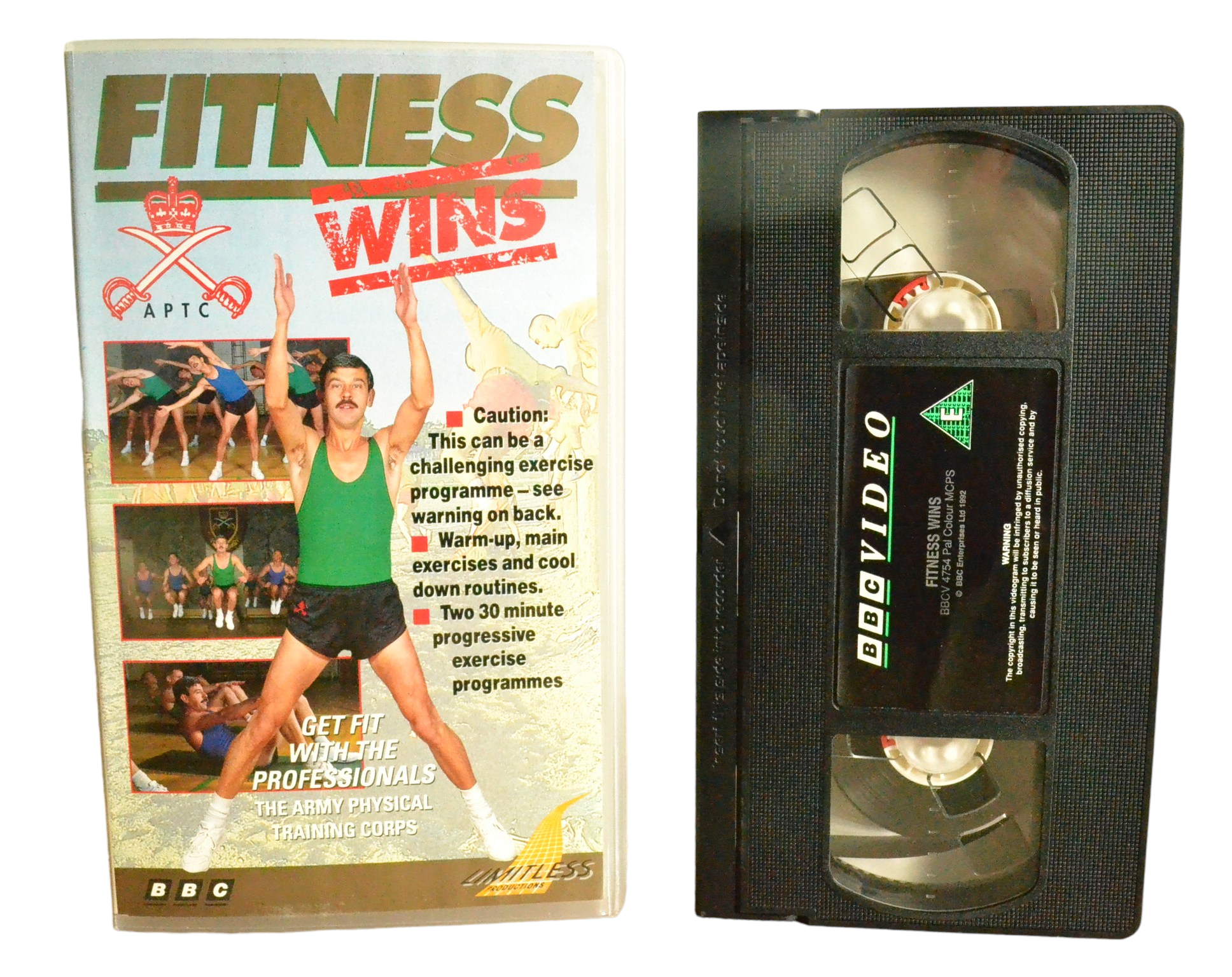 Fitness Wins - E.V.H. Emmett - BBC Video - BBCV4754 - Exercise - Pal - VHS-