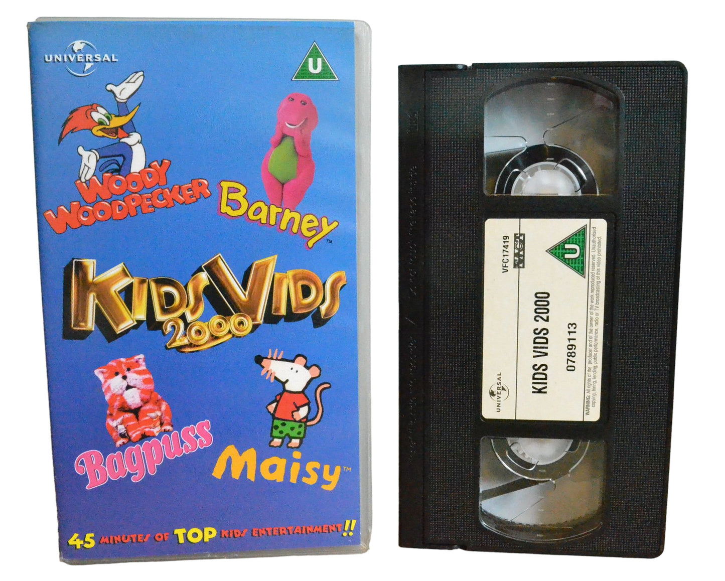 Kids Vids 2000 - Universal Video - 789113 - Children - Pal - VHS-