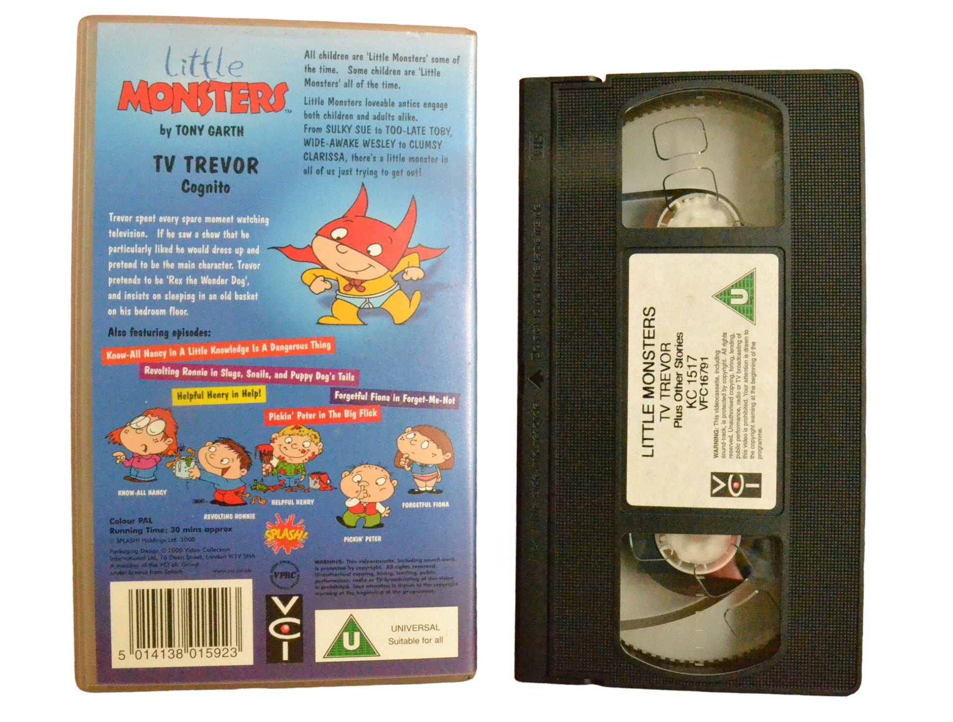 Little Monsters TV Trevor - VCI - Childrens - PAL - VHS-