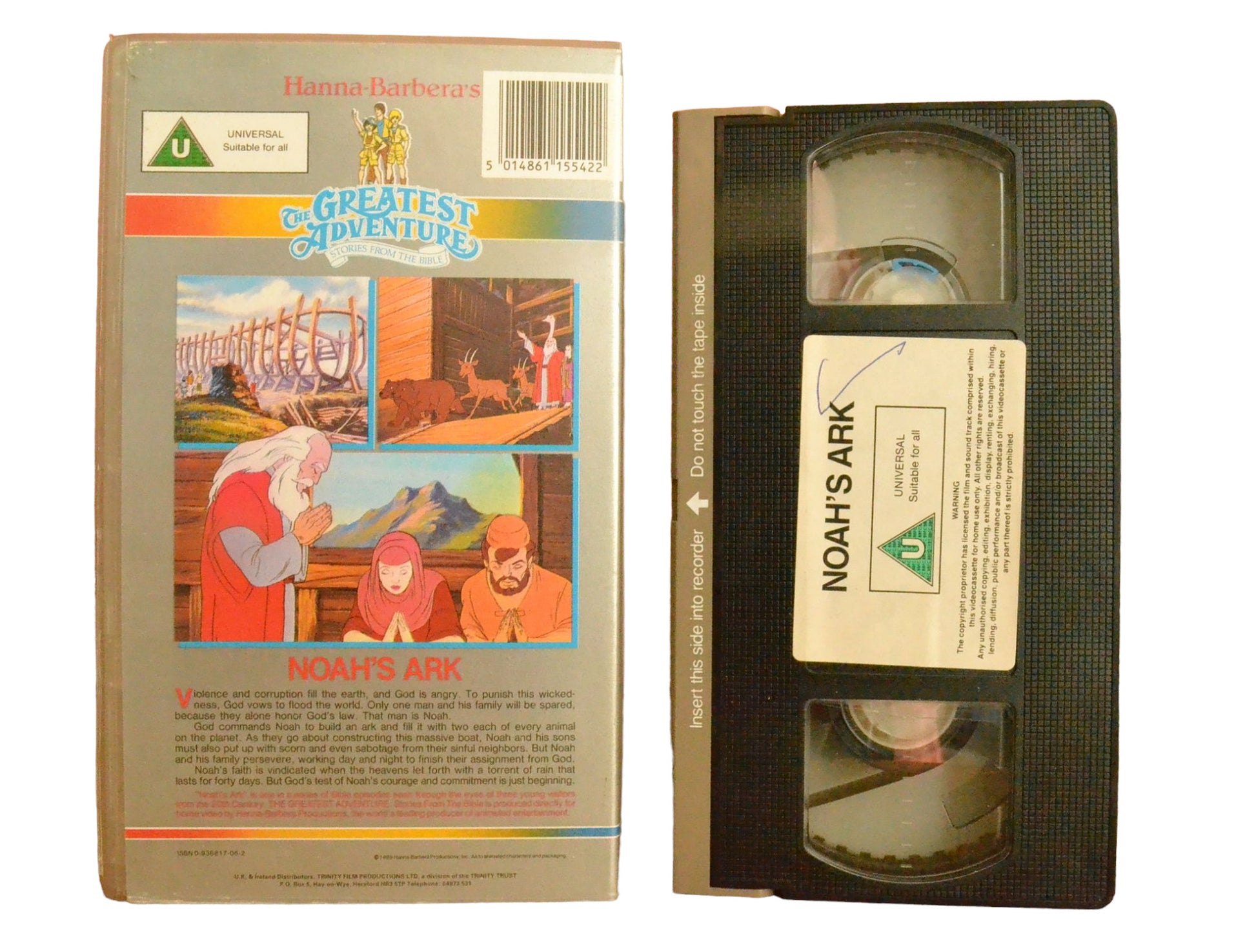 Noah's Ark - Lorne Greene - Hanna- Barbera's - Childrens - PAL - VHS-