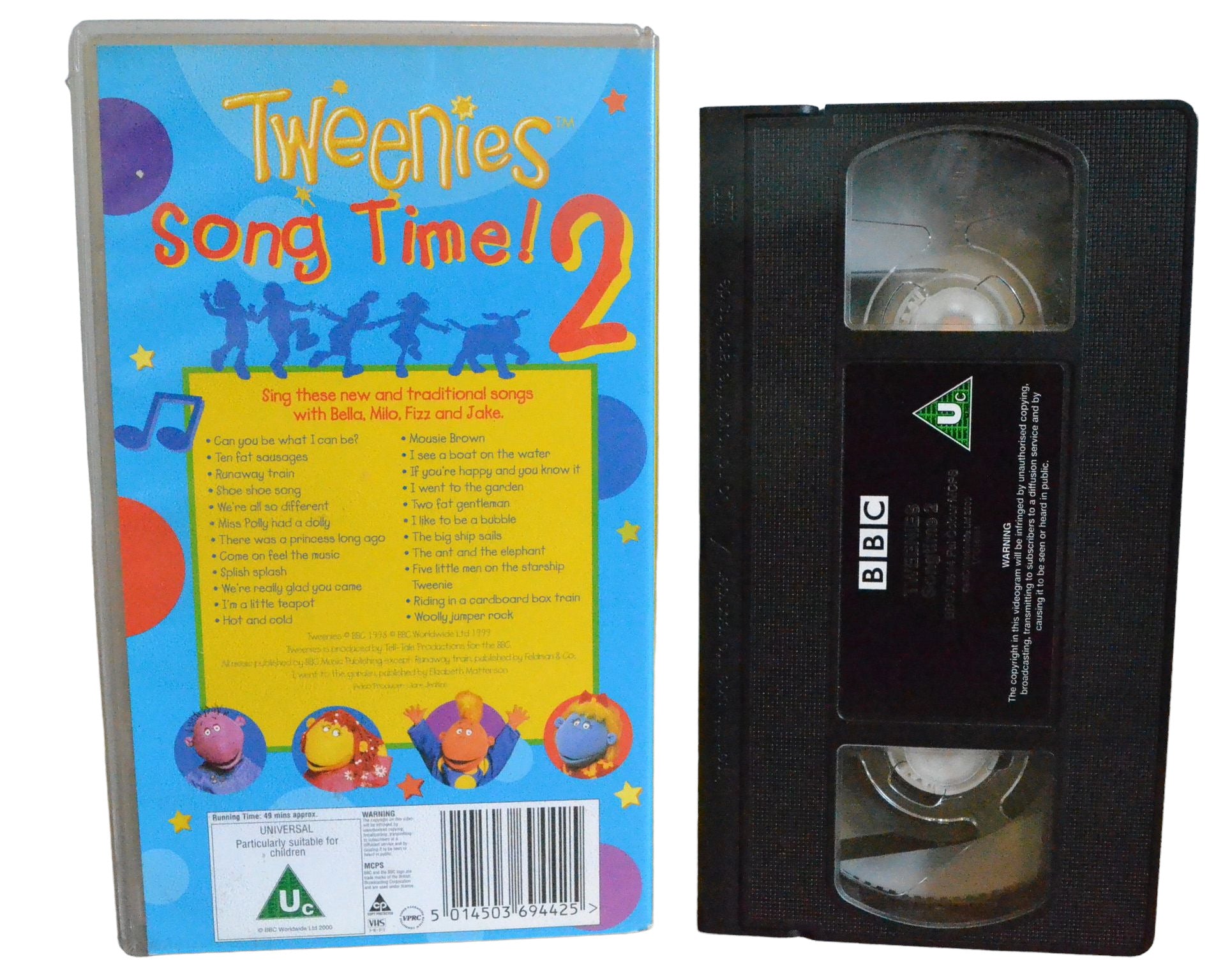 Tweenies : Song Time 2 - BBC Video - BBCV6944 - Children - Pal - VHS-