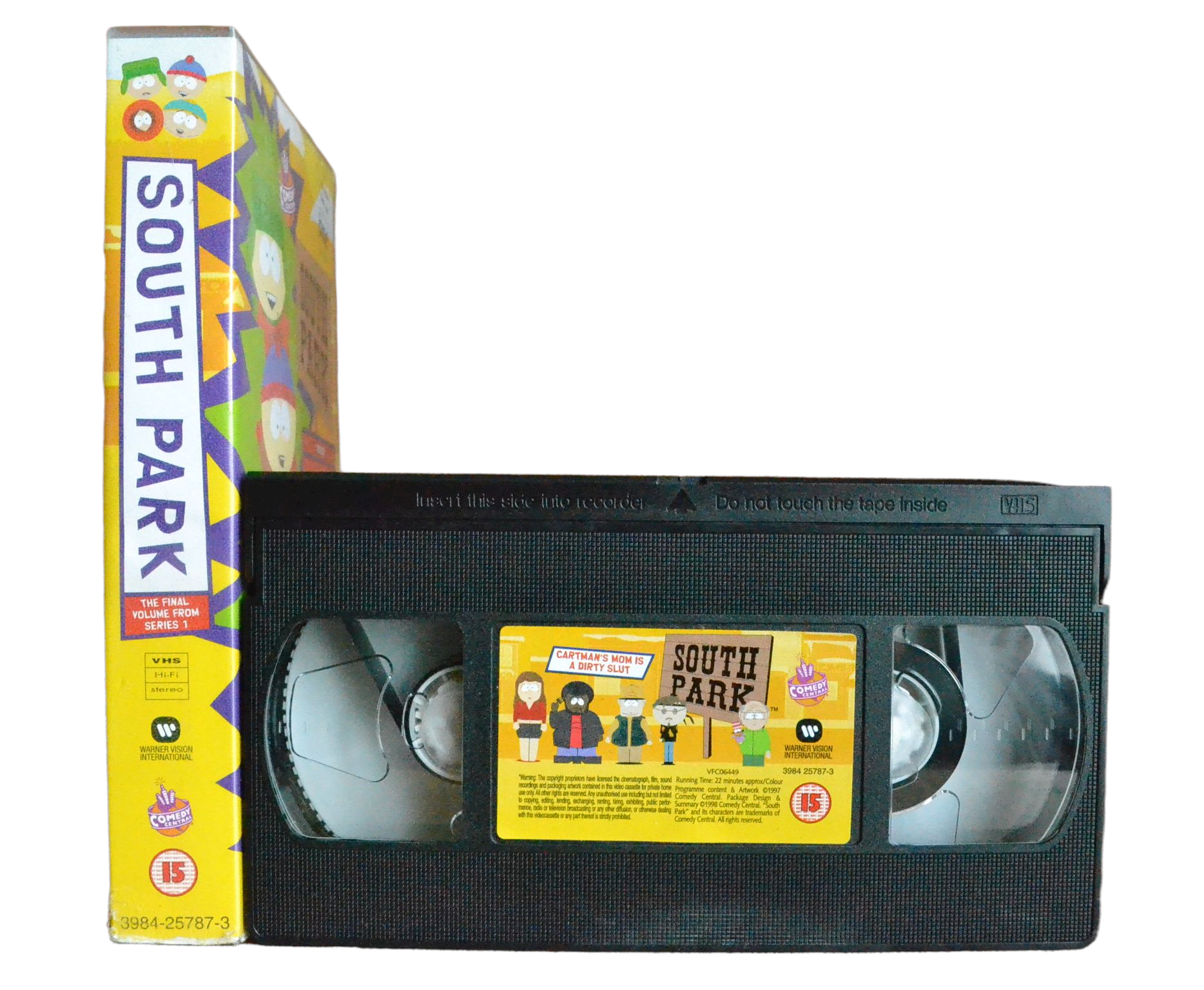 South Park: Cartman's Mom is a Dirty Slut (The Final Volume from Series 1) - Warner Vision International - Vintage - Pal VHS-