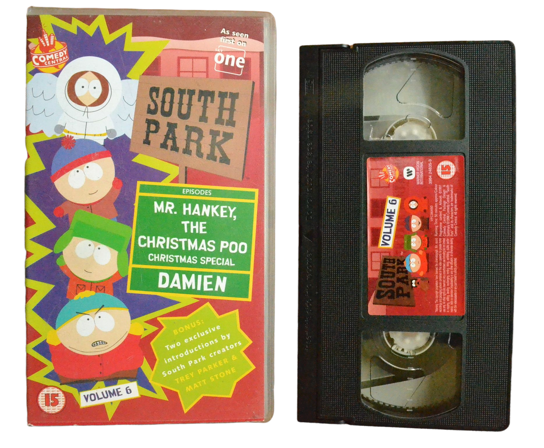 South Park: Volume 6 (Mr. Hankey, The Christmas Poo) - Trey Parker - Warner Vision International - Vintage - Pal VHS-