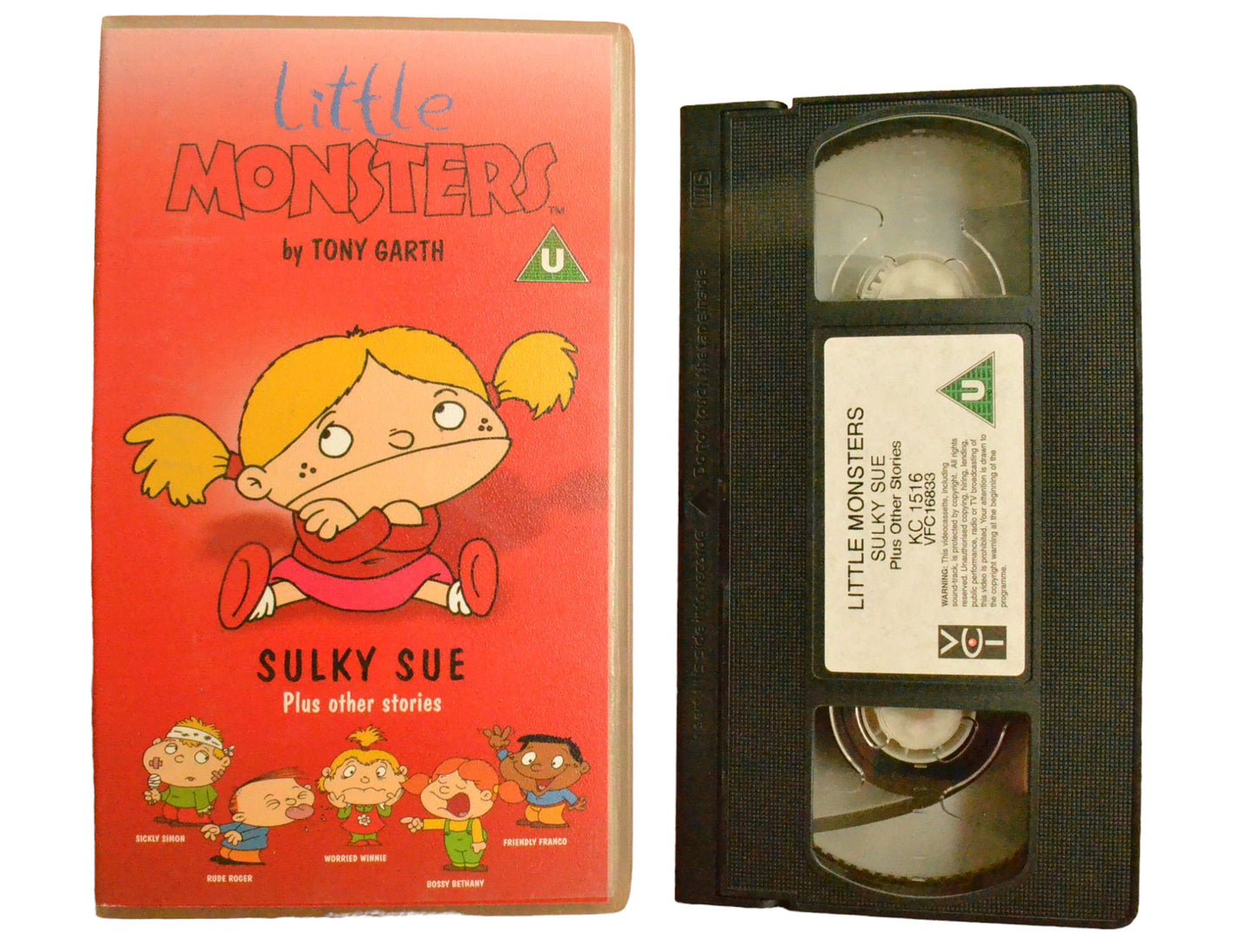 Little Monsters: Sulky Sue - Plus Other Stories - Kids Club - Childrens - PAL - VHS-