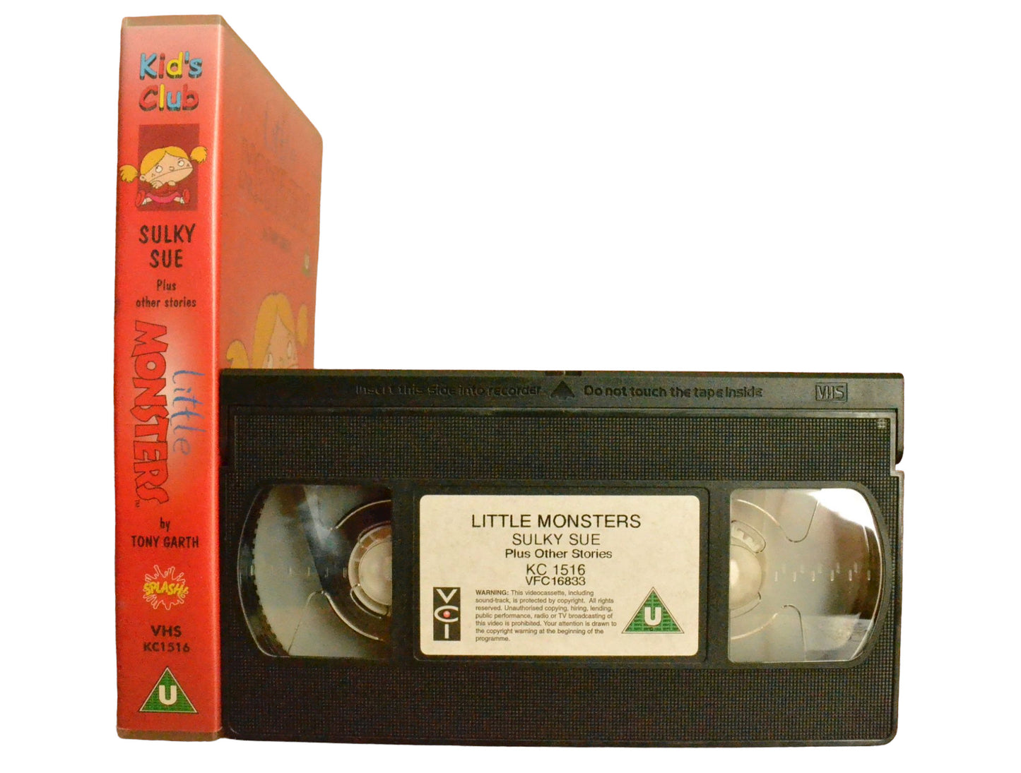 Little Monsters: Sulky Sue - Plus Other Stories - Kids Club - Childrens - PAL - VHS-