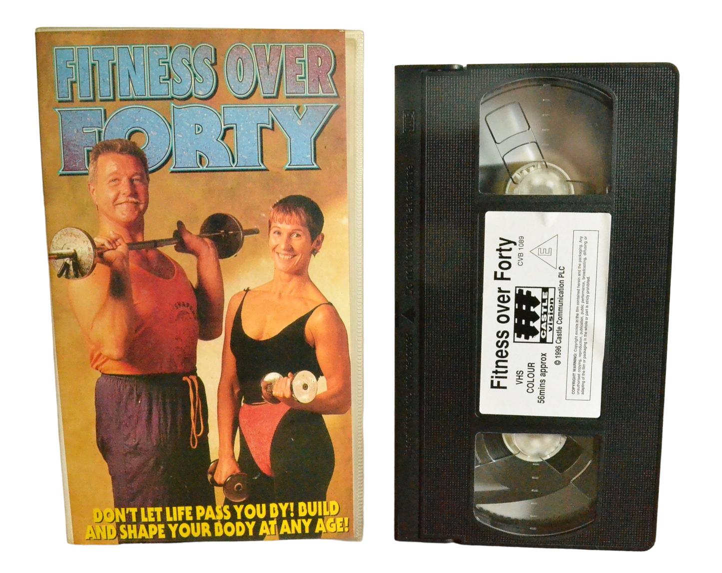 Fitness Over Forty - Evelyn Charters - Castle Vision - CVB1089 - Exercise - Pal - VHS-