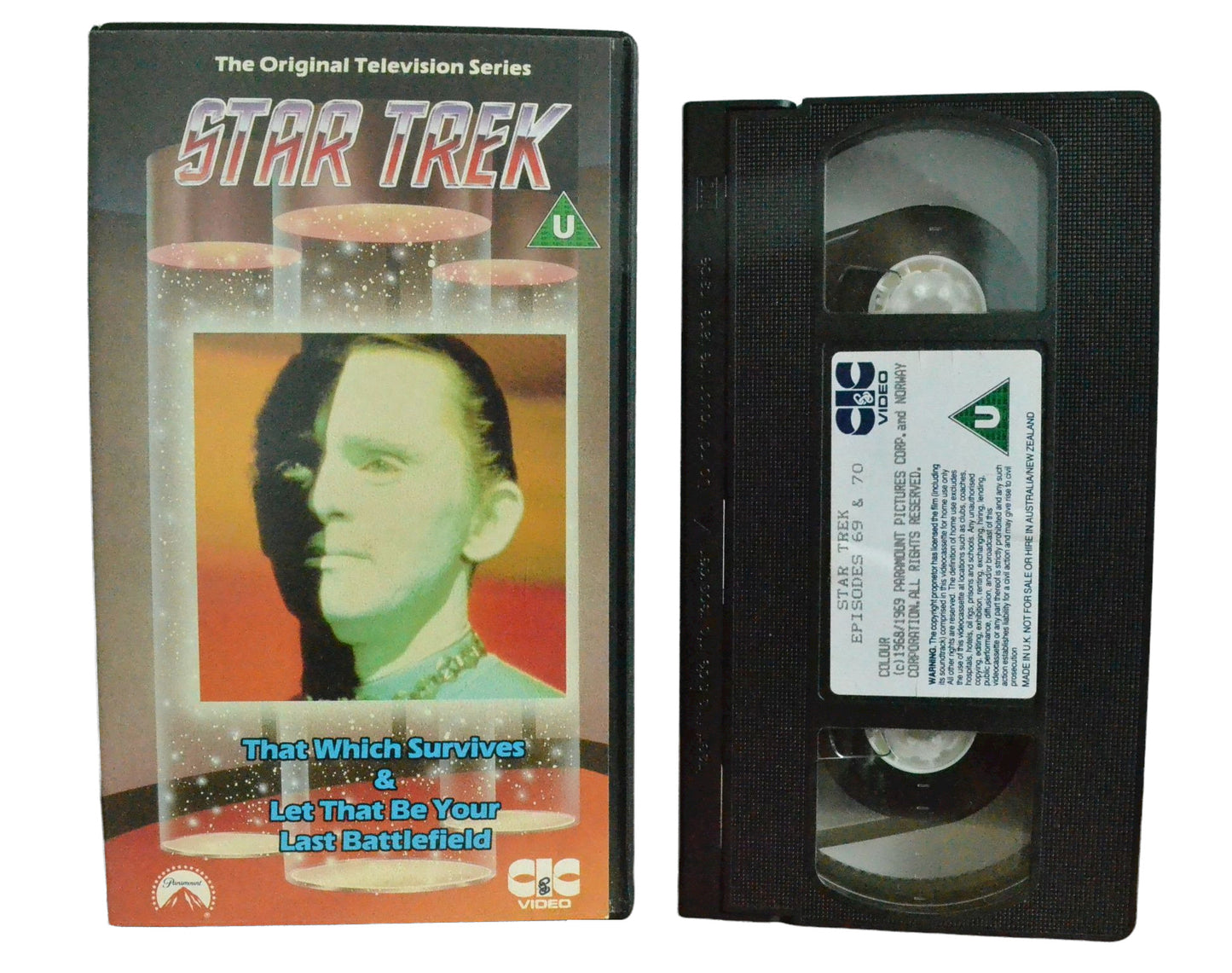 Star Trek: That Which Survives & Let That Be Your Last Battlefield - William Shartner - CIC Video - Vintage - Pal VHS-