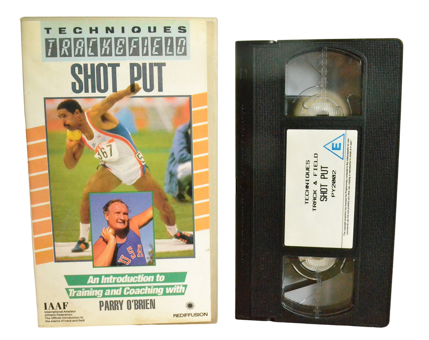 Techniques Track & Field - Shot Put - Parry O'Brien - Pyramid Home Entertainment - PY2002 - Exercise - Pal - VHS-