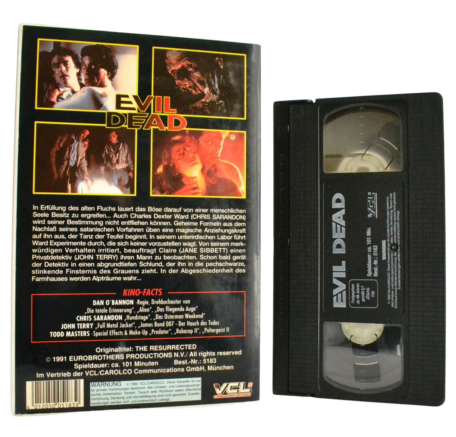 Evil Dead: Die Saat Des Bosen - Bruce Campbell - VCL - Vintage - Pal VHS-