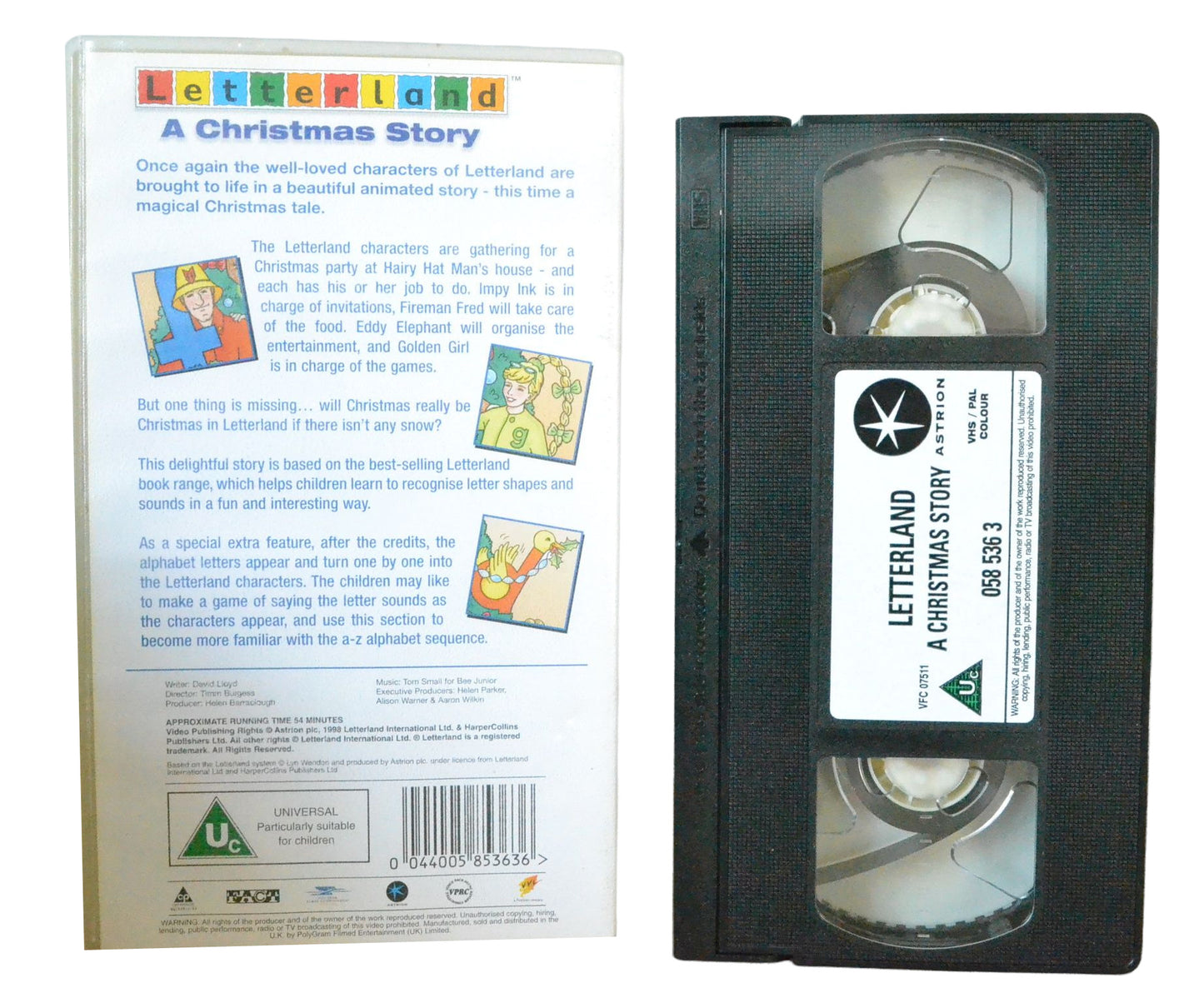 Letterland - A Christmas Story - VVL - Children's - Pal VHS-