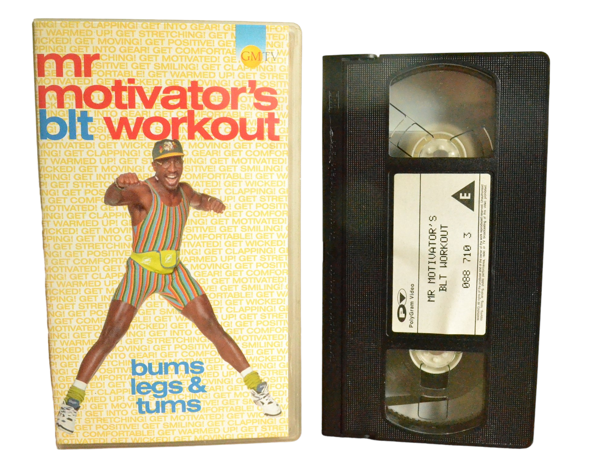 Mr. Motivator's Blt Workout - Derrick Errol Evans - PolyGram Video - 887103 - Exercise - Pal - VHS-