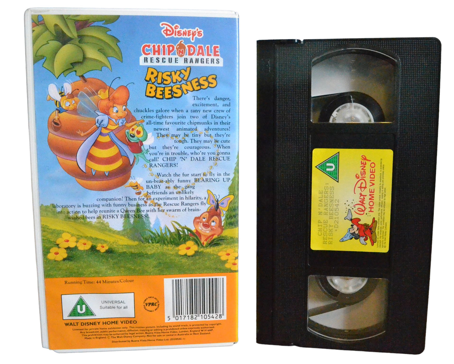 Chip N'Dale : Rescue Rangers Risky Beesness - Walt Disney Home Videos - D210542 - Children - Pal - VHS-