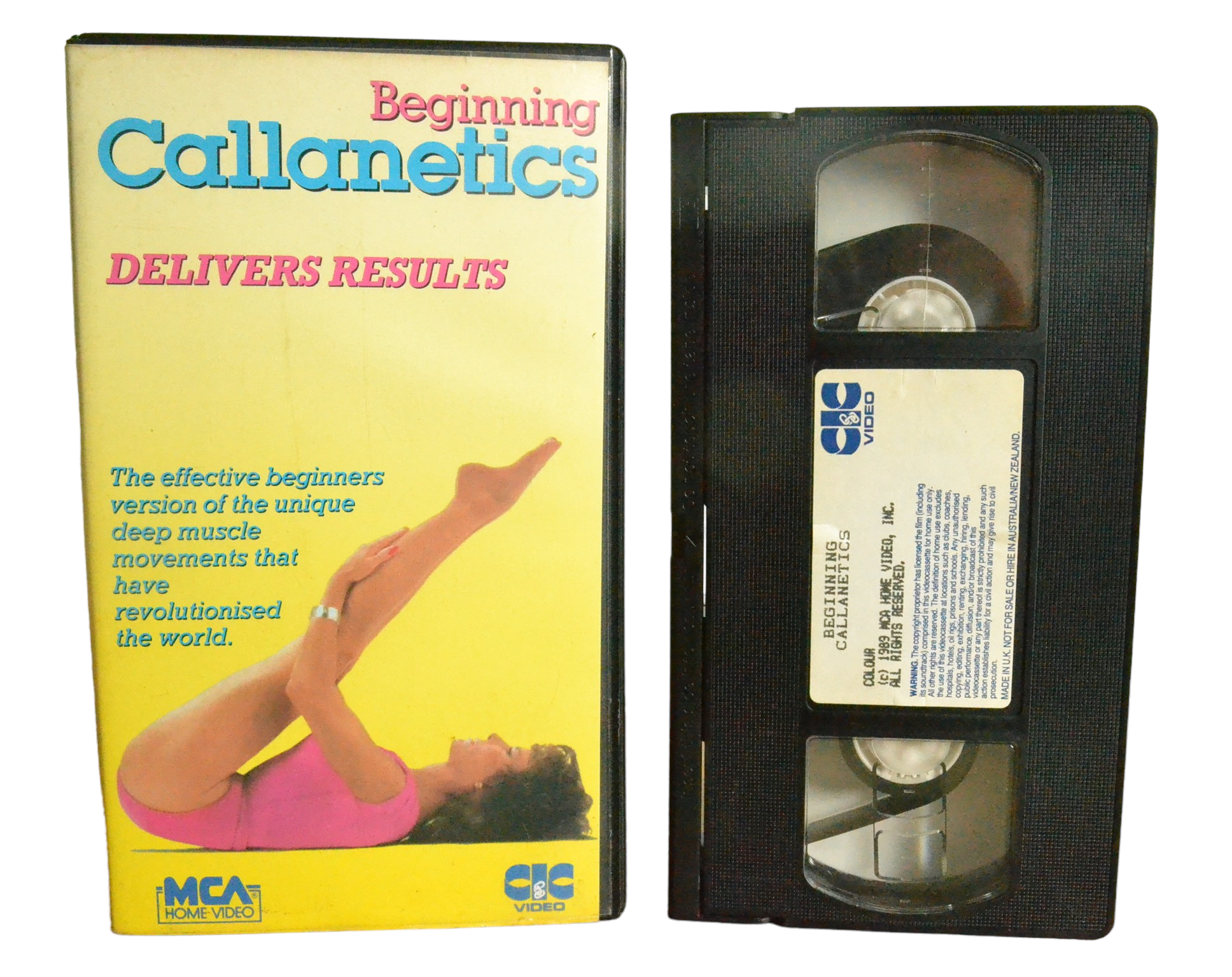 Beginning Callanetics - Callan Pinckney - CIC Video - VHR1380 - Exercise - Pal - VHS-