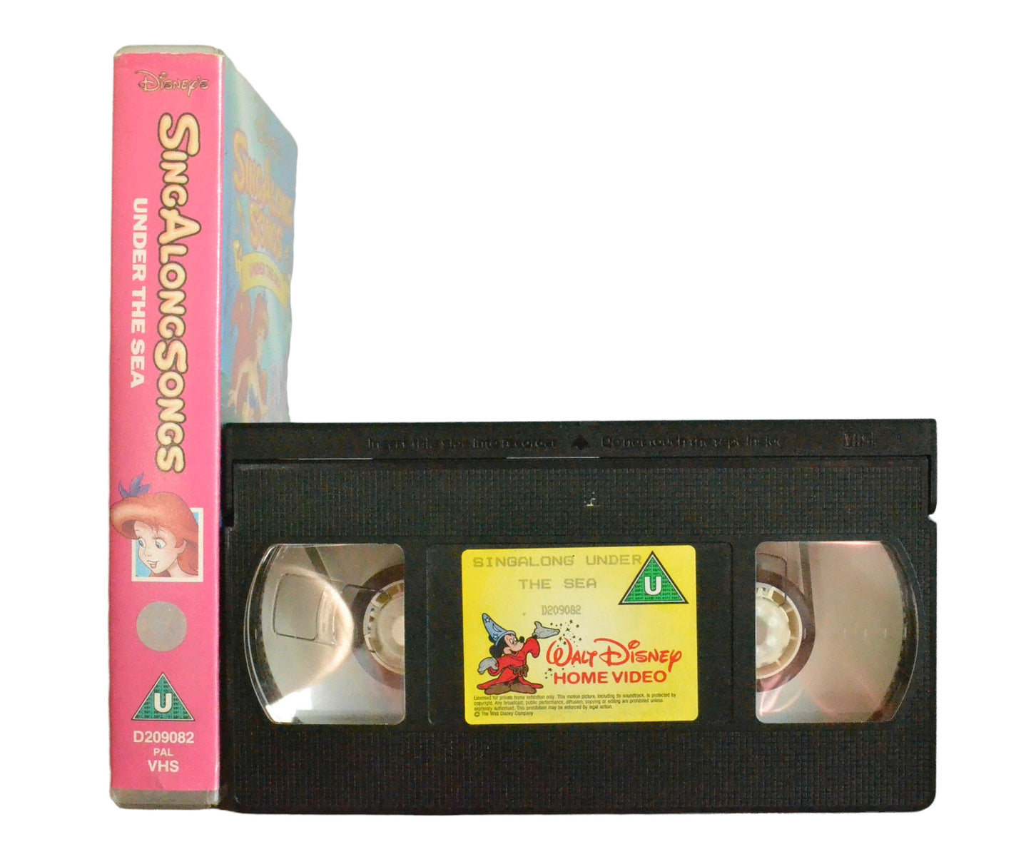 Singalong Songs Under The Sea - Walt Disney Home Video - Children's - Pal VHS-