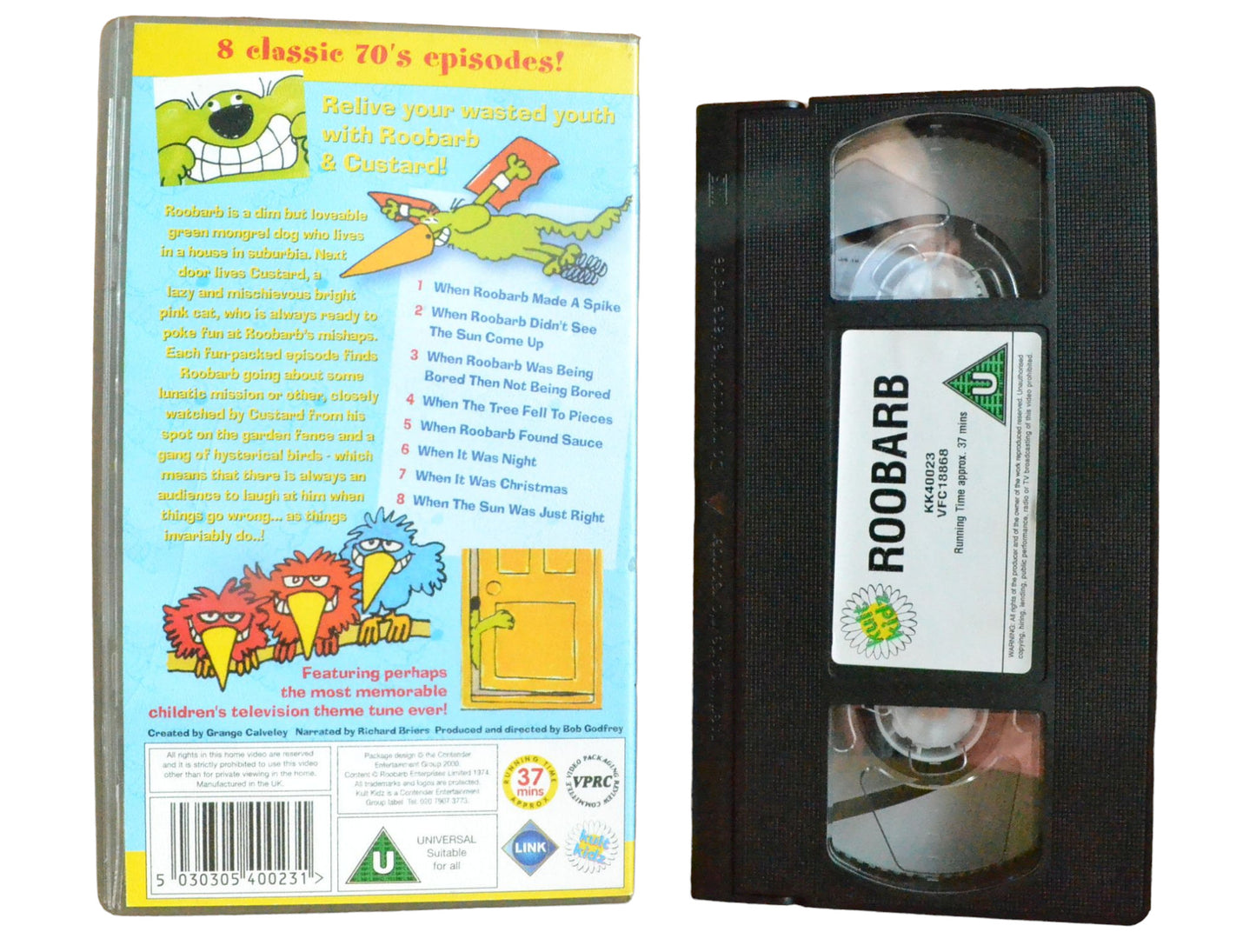 Roobarb (8 Tales) - Kult Kidz - Childrens - PAL - VHS-