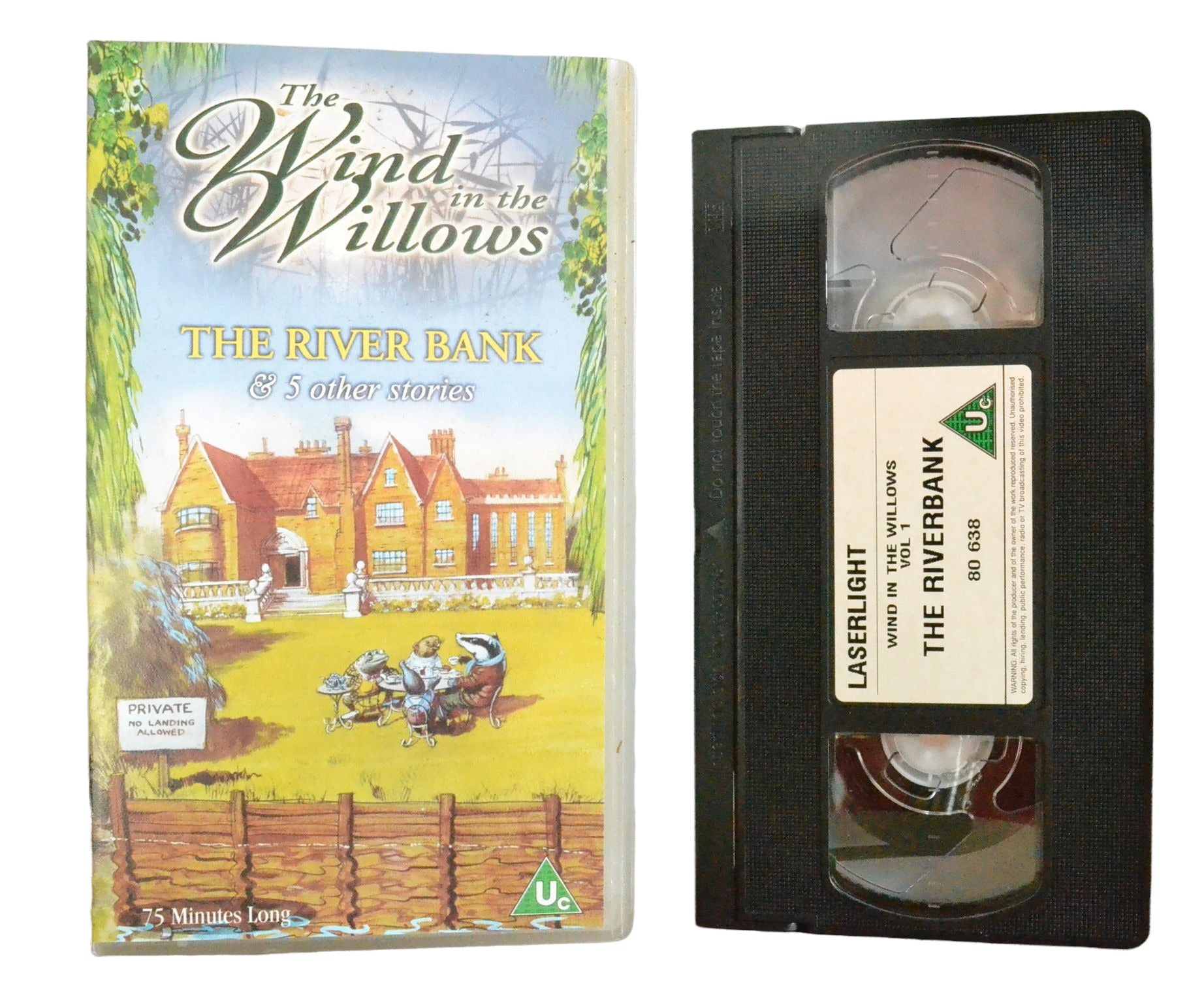 The Wind In The Willows (The River Bank & 5 Other Stories) - LaserLight Video - Children's - Pal VHS-