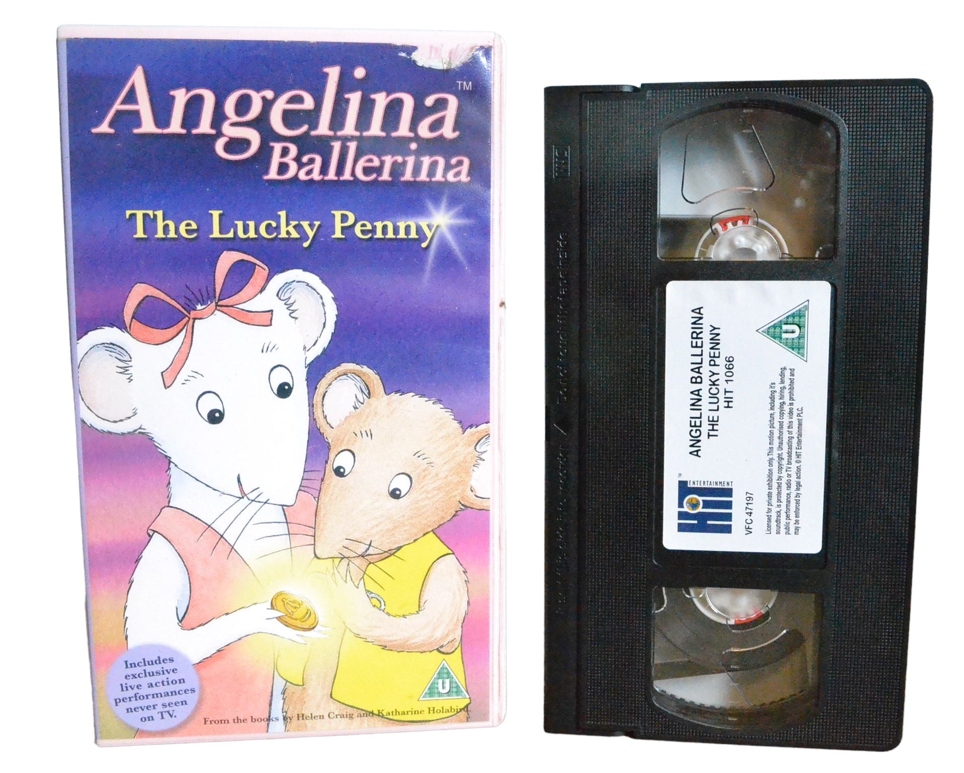 Angelina Ballerina : The Lucky Penny - Hit Entertainment - HIT1066 - Children - Pal - VHS-