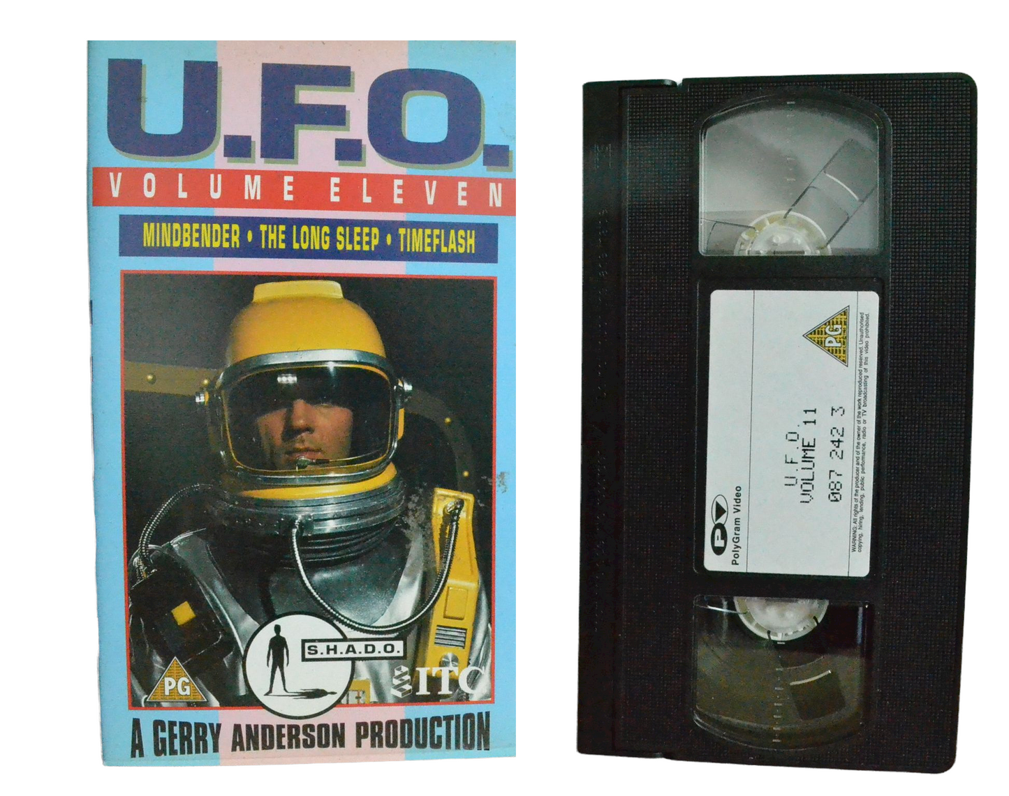 U.F.O. Volume Eleven - Ed Bishop - PolyGram Video - Vintage - Pal VHS-