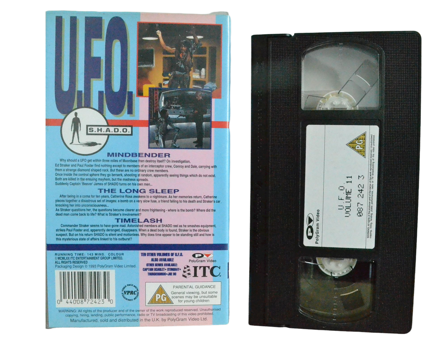 U.F.O. Volume Eleven - Ed Bishop - PolyGram Video - Vintage - Pal VHS-