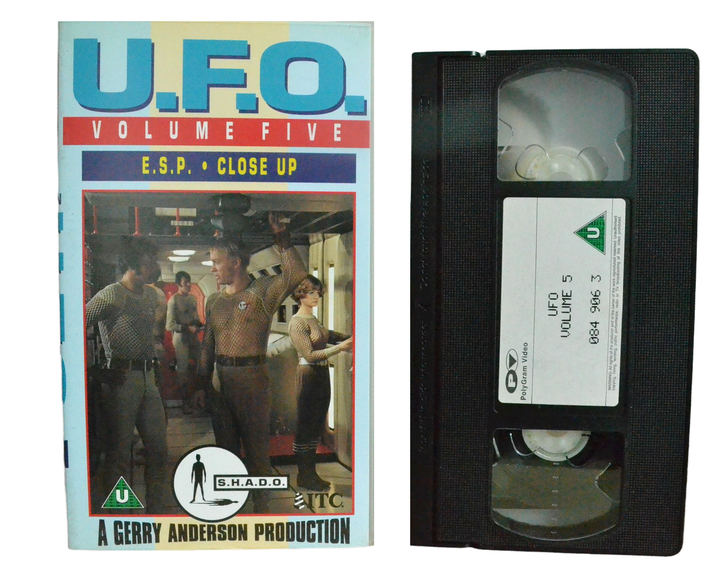 U.F.O. Volume Five - Ed Bishop - PolyGram Video - Vintage - Pal VHS-