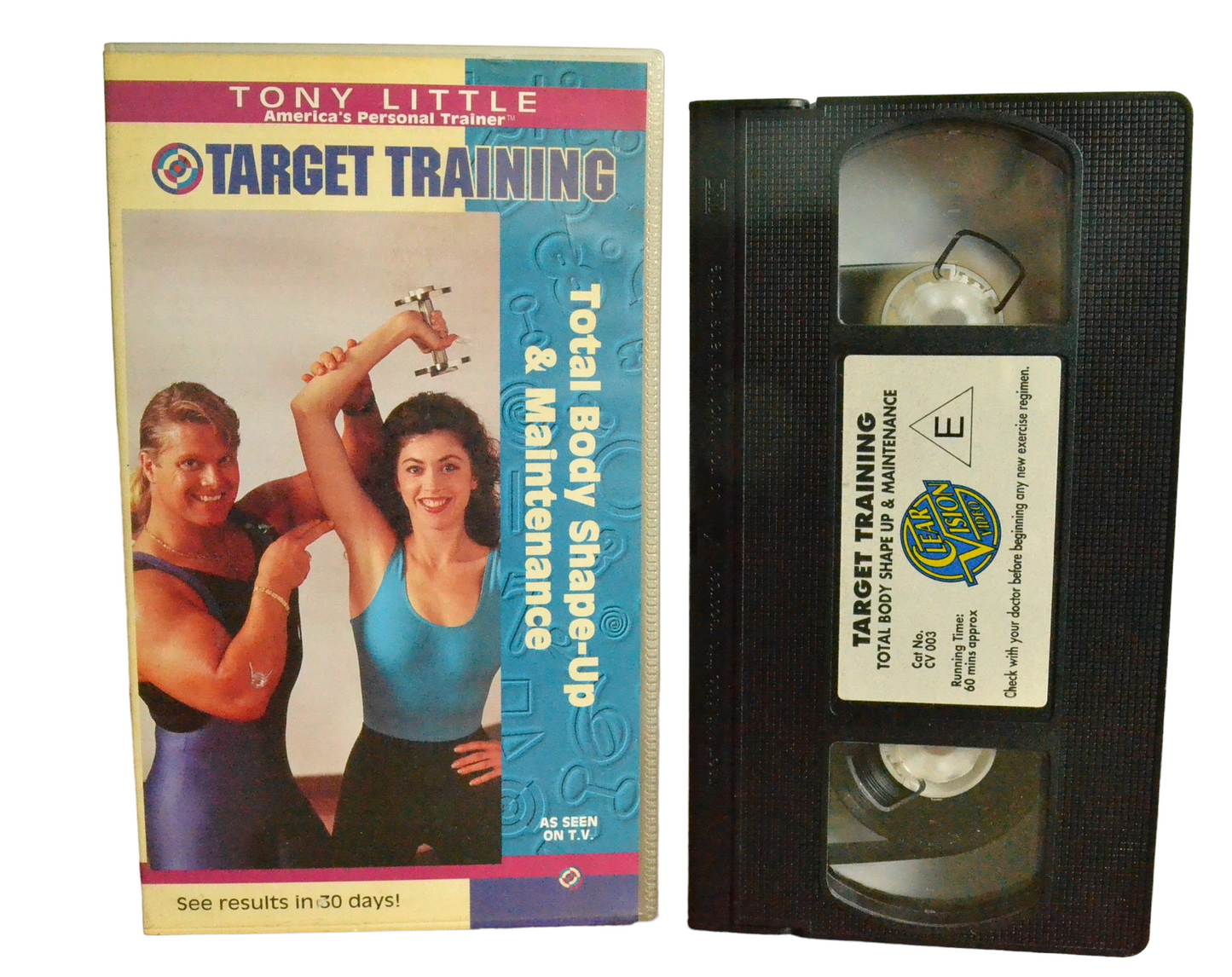 Target Training : Total Body Shape Up & Maintenance - Tony Little - Clear Vision Video - CV003 - Exercise - Pal - VHS-