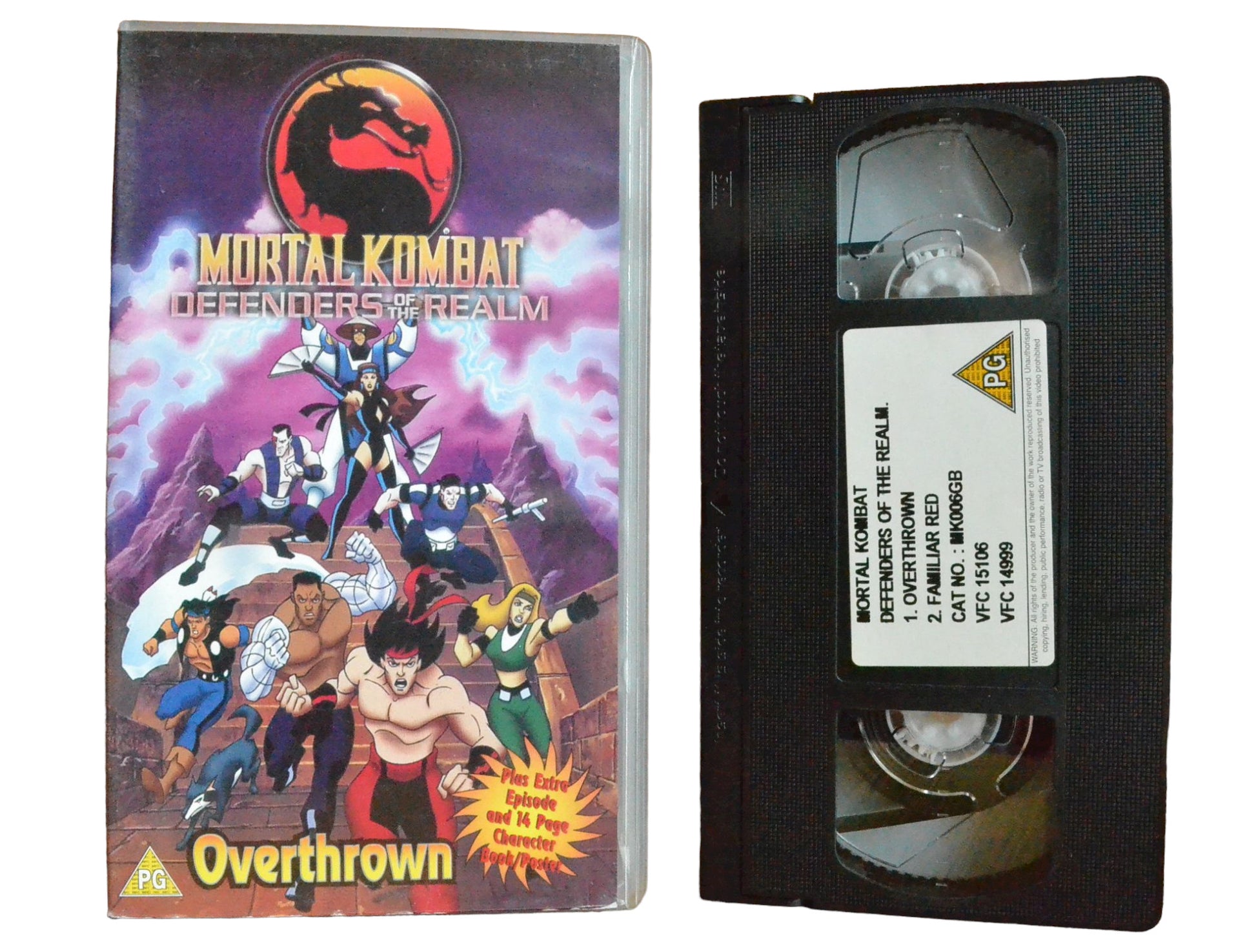 Mortal Kombat Defenders of The Realm - Fox Kids - Childrens - PAL - VHS-