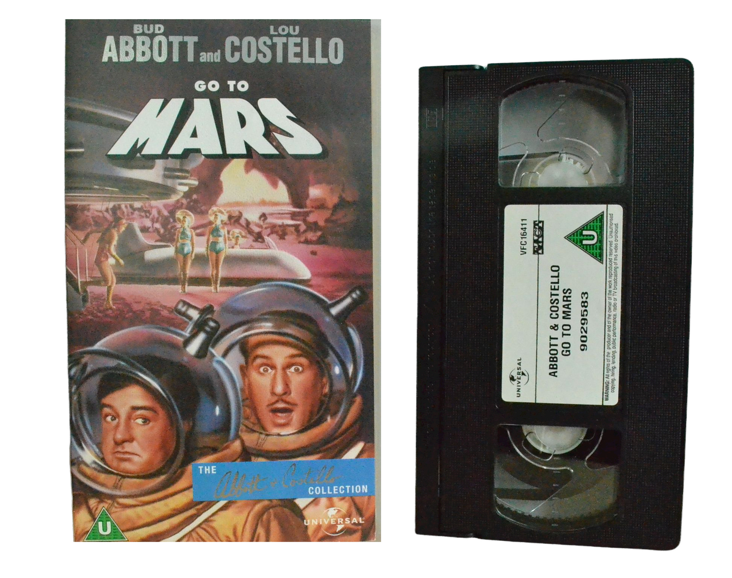 Abbott And Costello Go To Mars - Bud Abbott - UNIVERSAL - Vintage - Pal VHS-