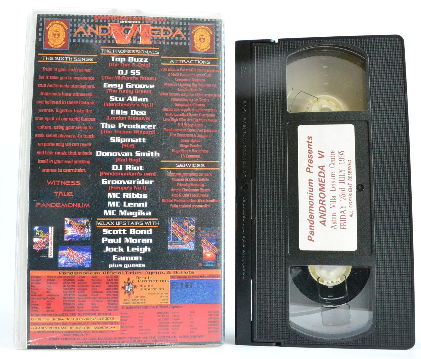 Pandemonium: Andromeda 6 (July 93) Fire Breathers - Jugglers - Top Buzz - VHS-