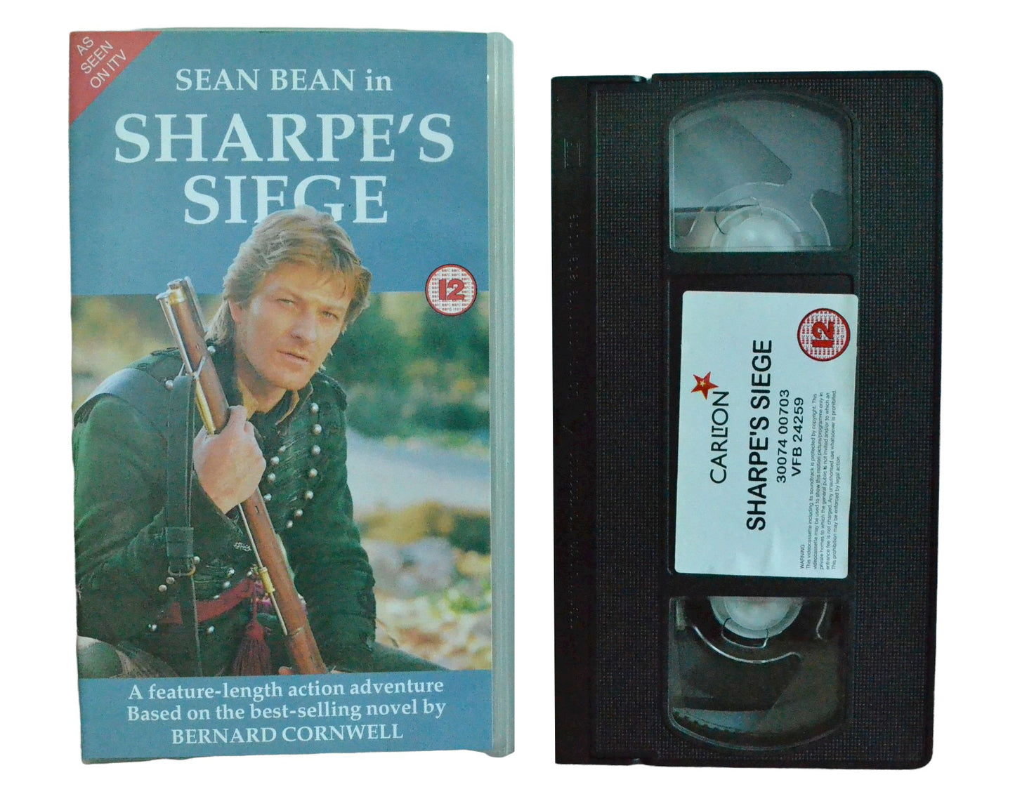 Sharpe's Siege - Sean Bean - Carlton - Vintage - Pal VHS-