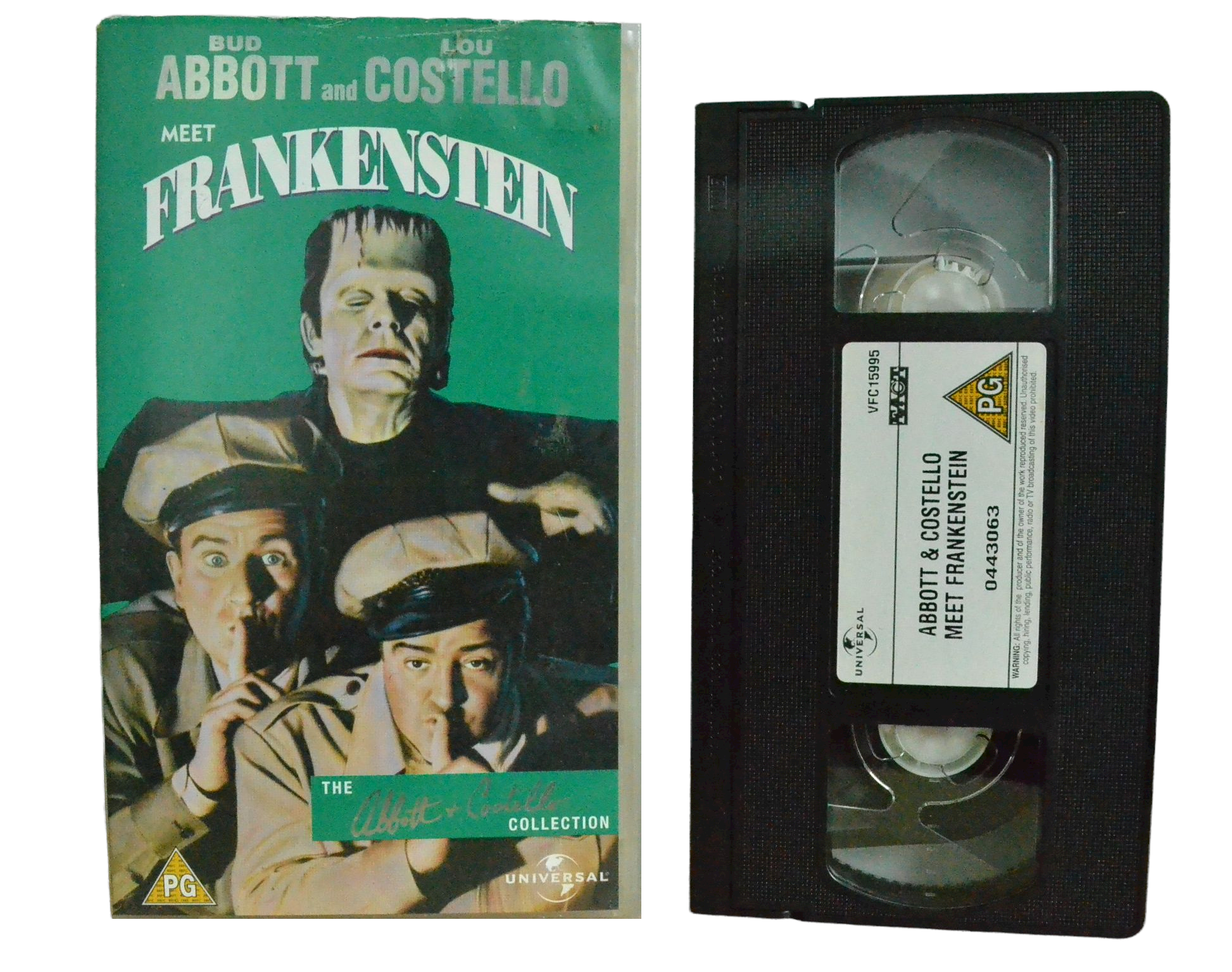 Abbott And Costello Meet Frankenstein - Bud Abbott - UNIVERSAL - Vintage - Pal VHS-