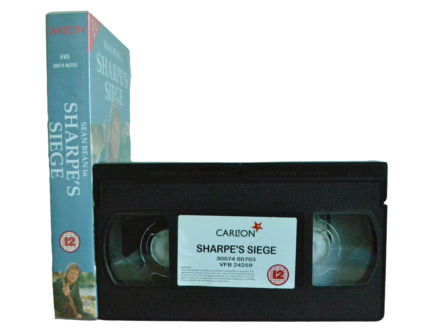 Sharpe's Siege - Sean Bean - Carlton - Vintage - Pal VHS-